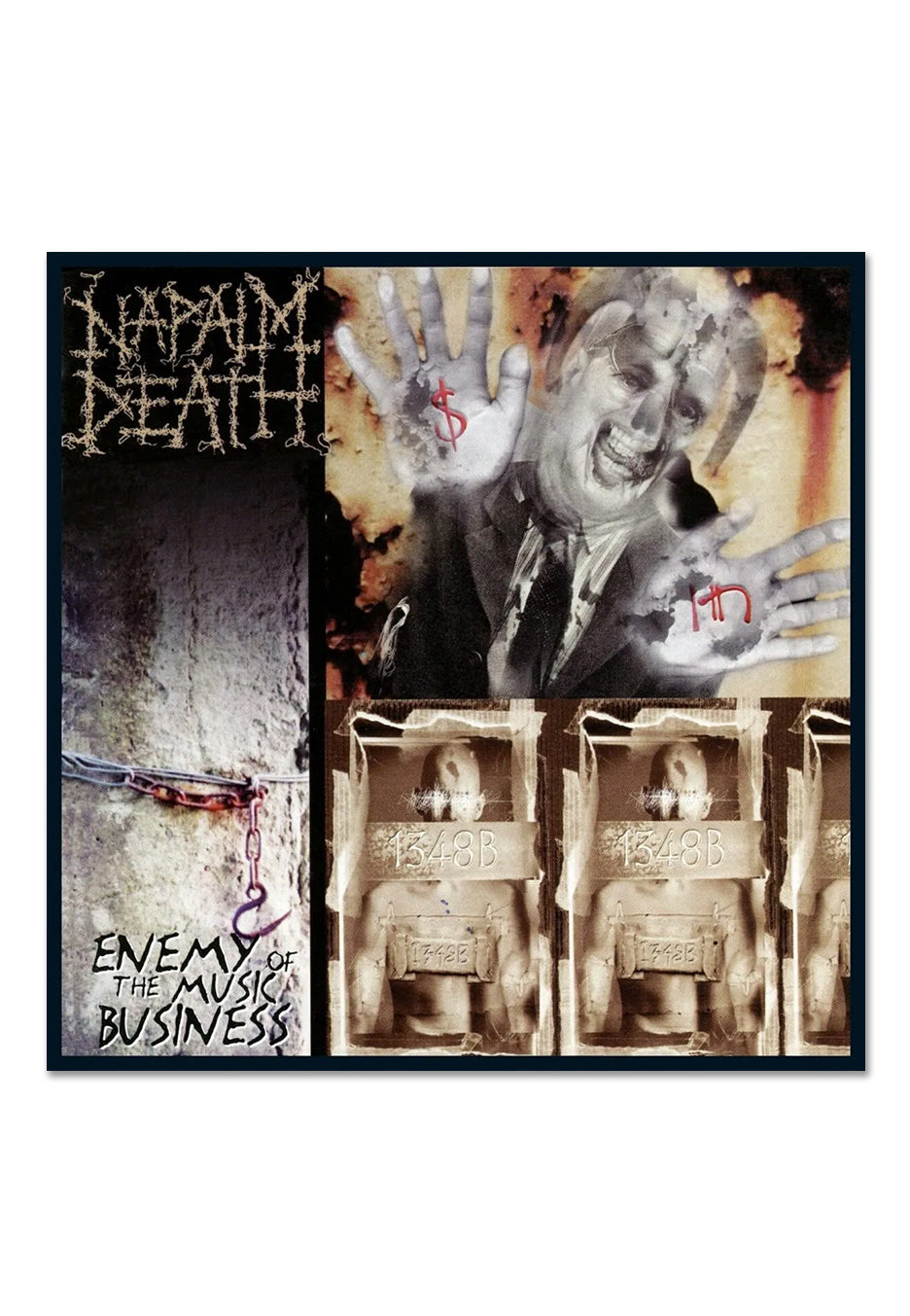 Napalm Death Enemy Of The Music Business vinile LP giallo