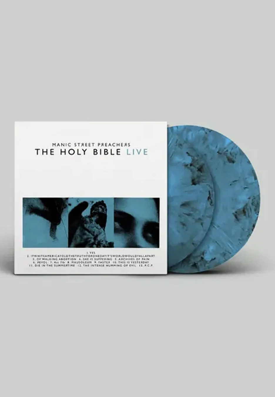 Manic Street Preachers Holy Bible Live 2 LP blu marmo