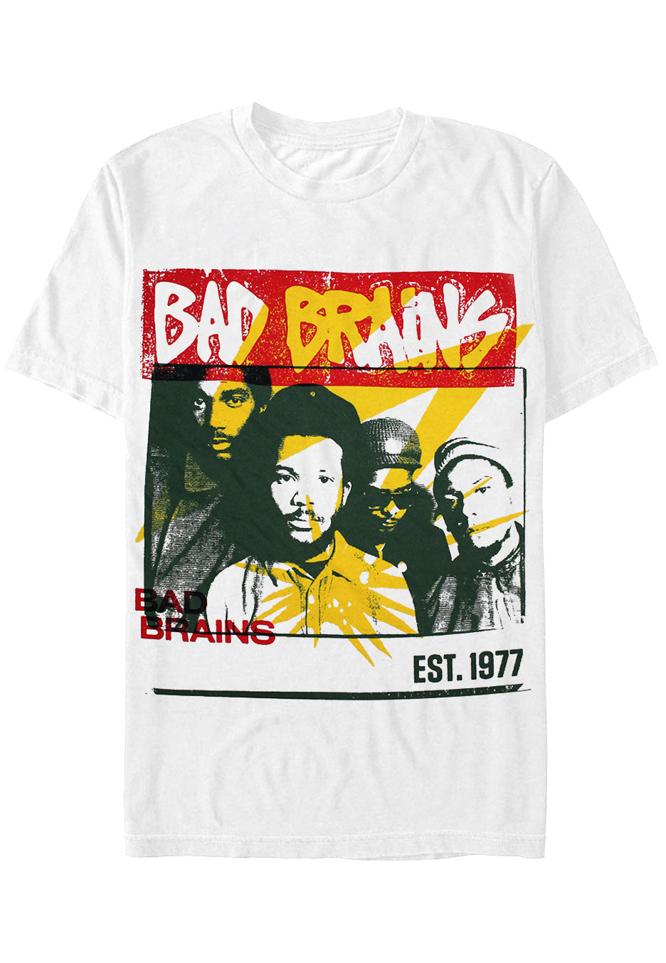 Bad Brains Colour Block maglietta bianca manica corta