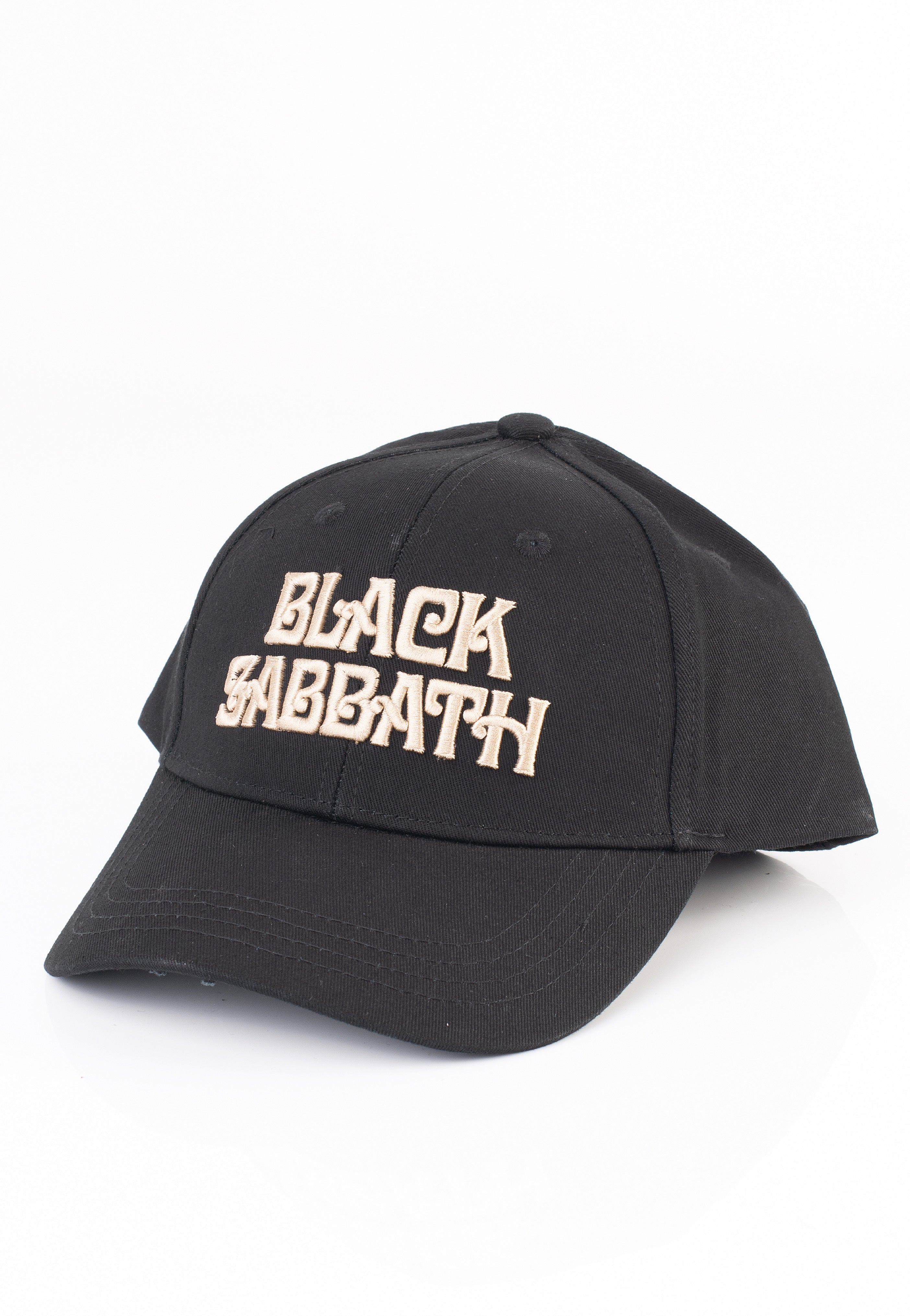 Black Sabbath Text Logo cappellino cap nero snapback