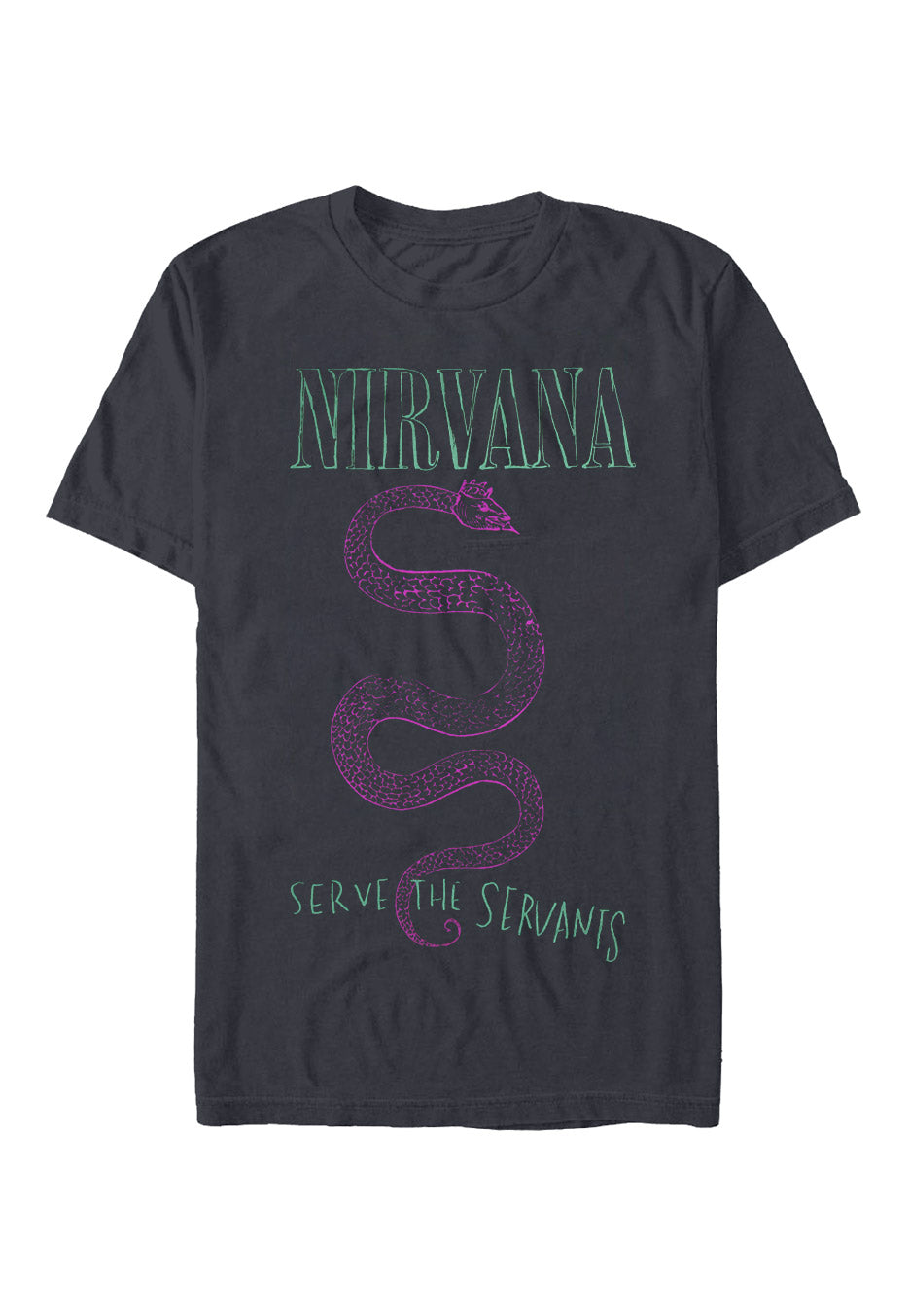 Nirvana Serve The Serpense T-Shirt grigia charcoal