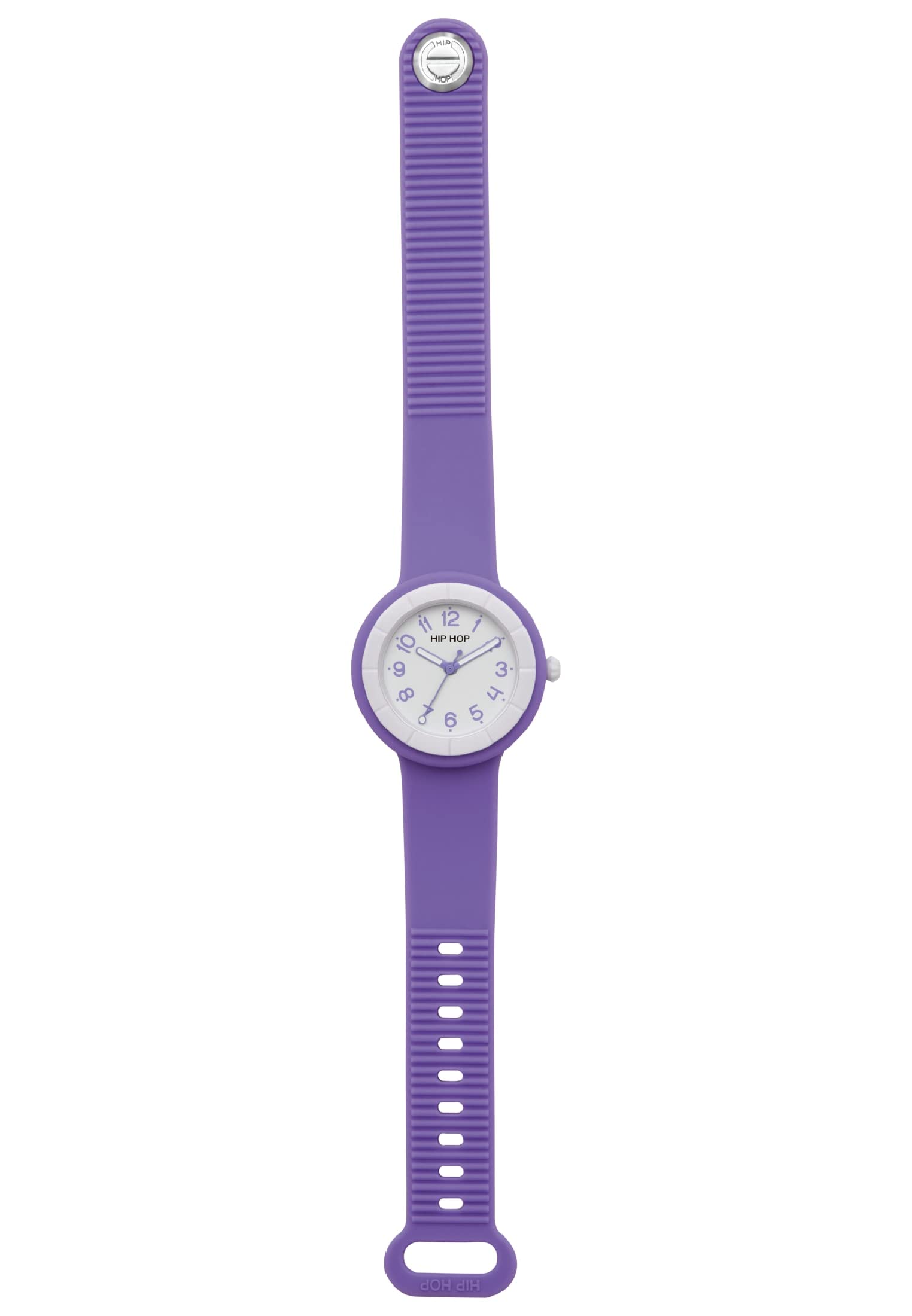 Hip Hop Hero.Dot Orologio Donna Bianco 34 mm Soft Touch
