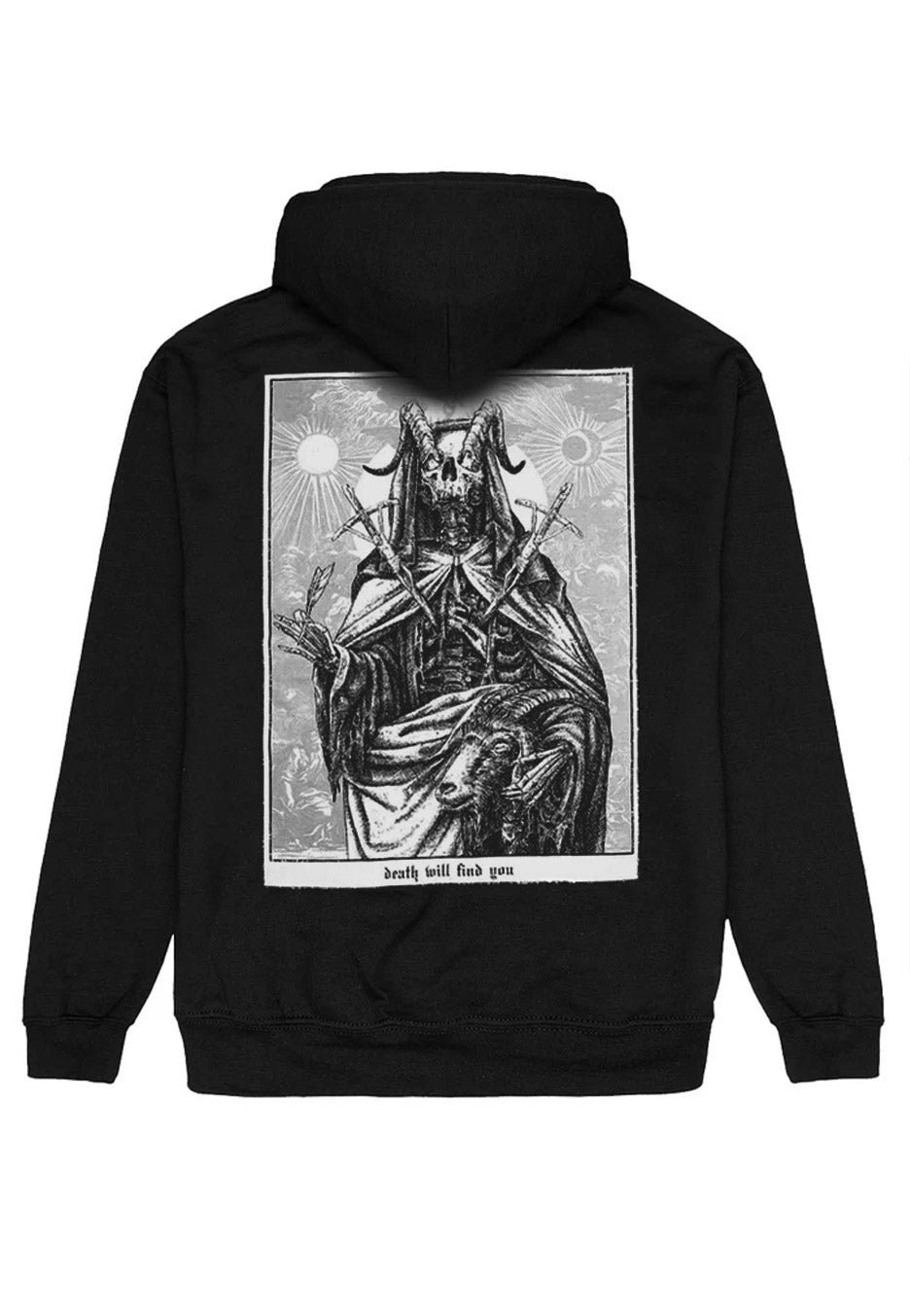 Fit For An Autopsy Death Will Find You felpa con cappuccio nera L