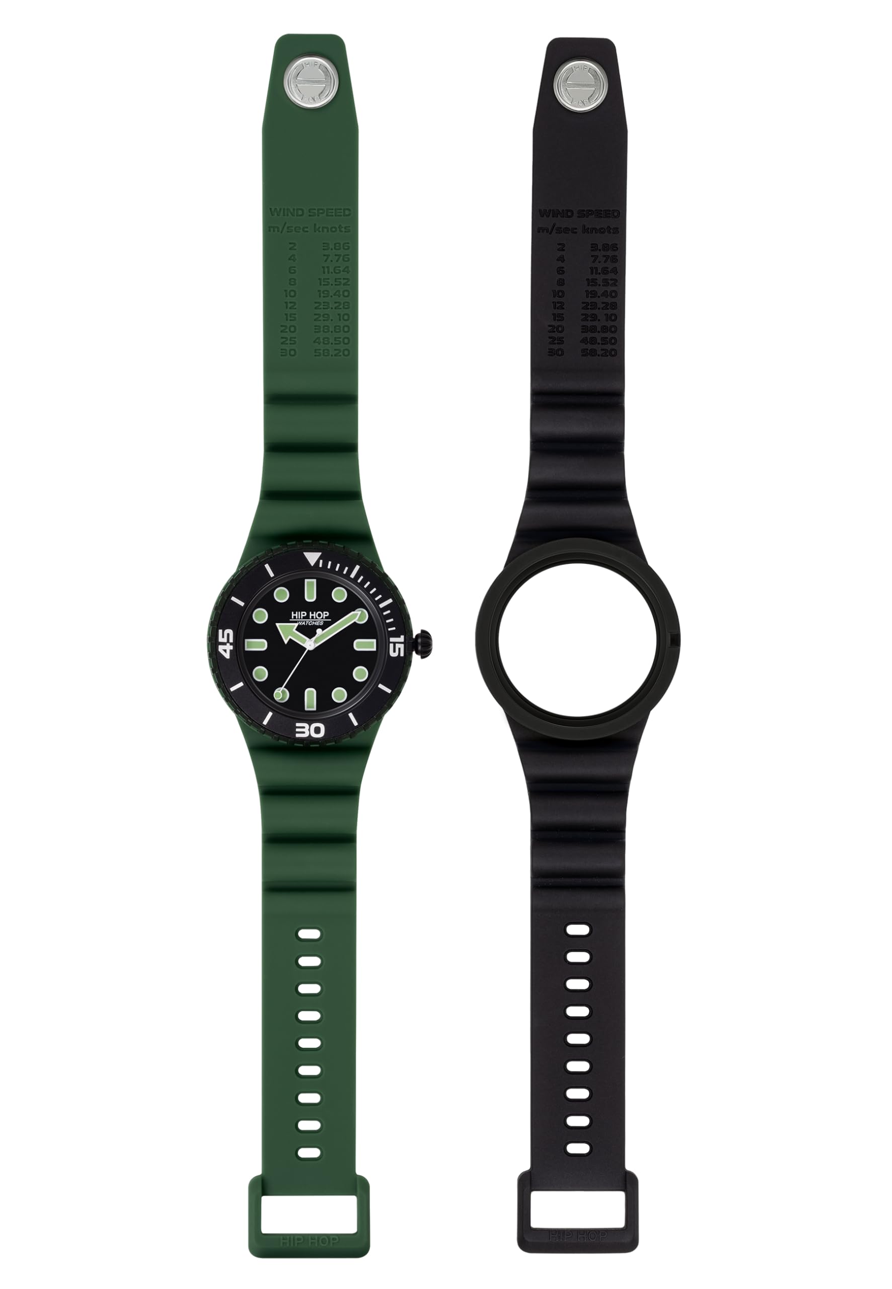 Hip Hop Master Orologio Uomo Giallo 41 mm Silicone