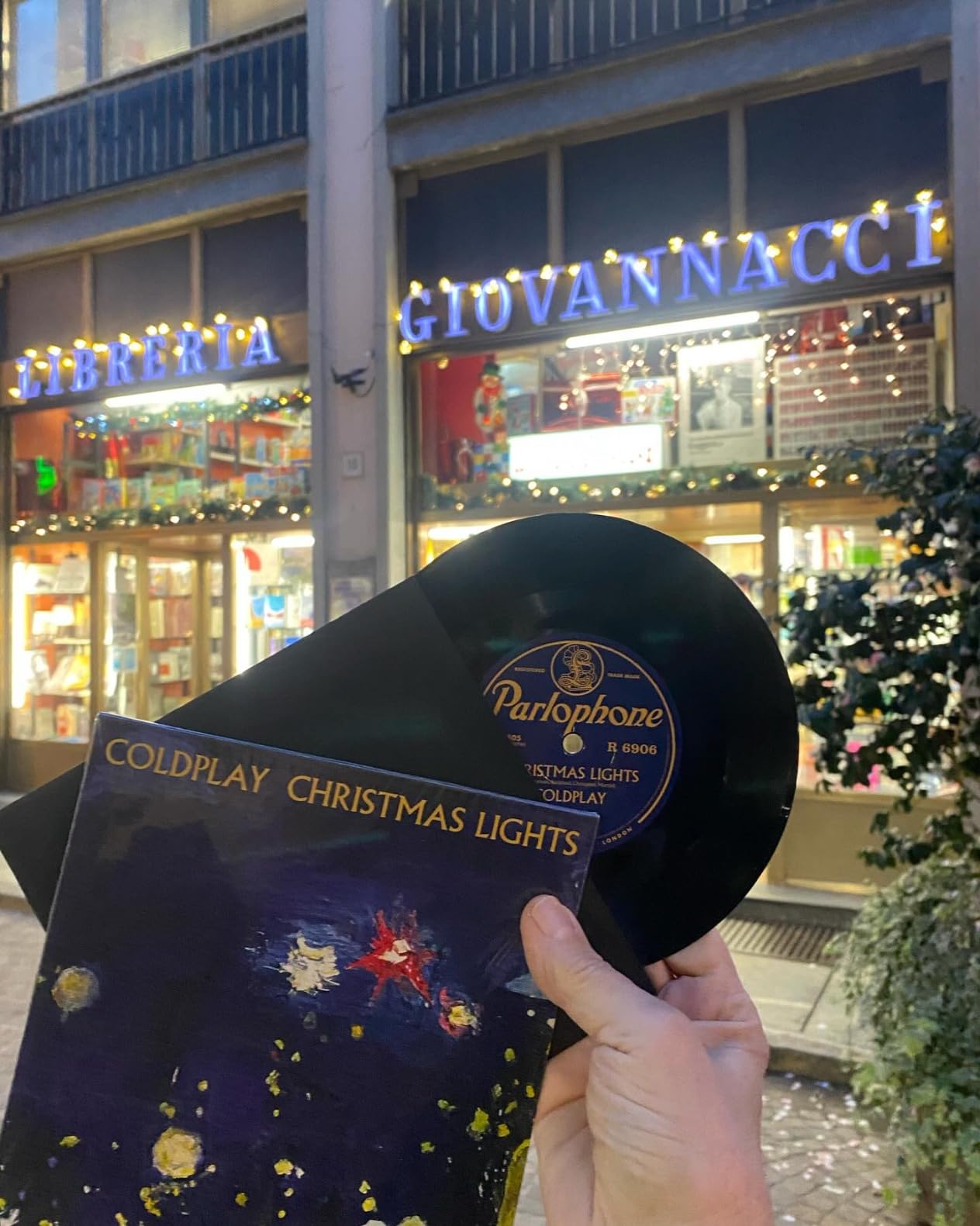 Coldplay Christmas Lights LP vinile blu 7 pollici