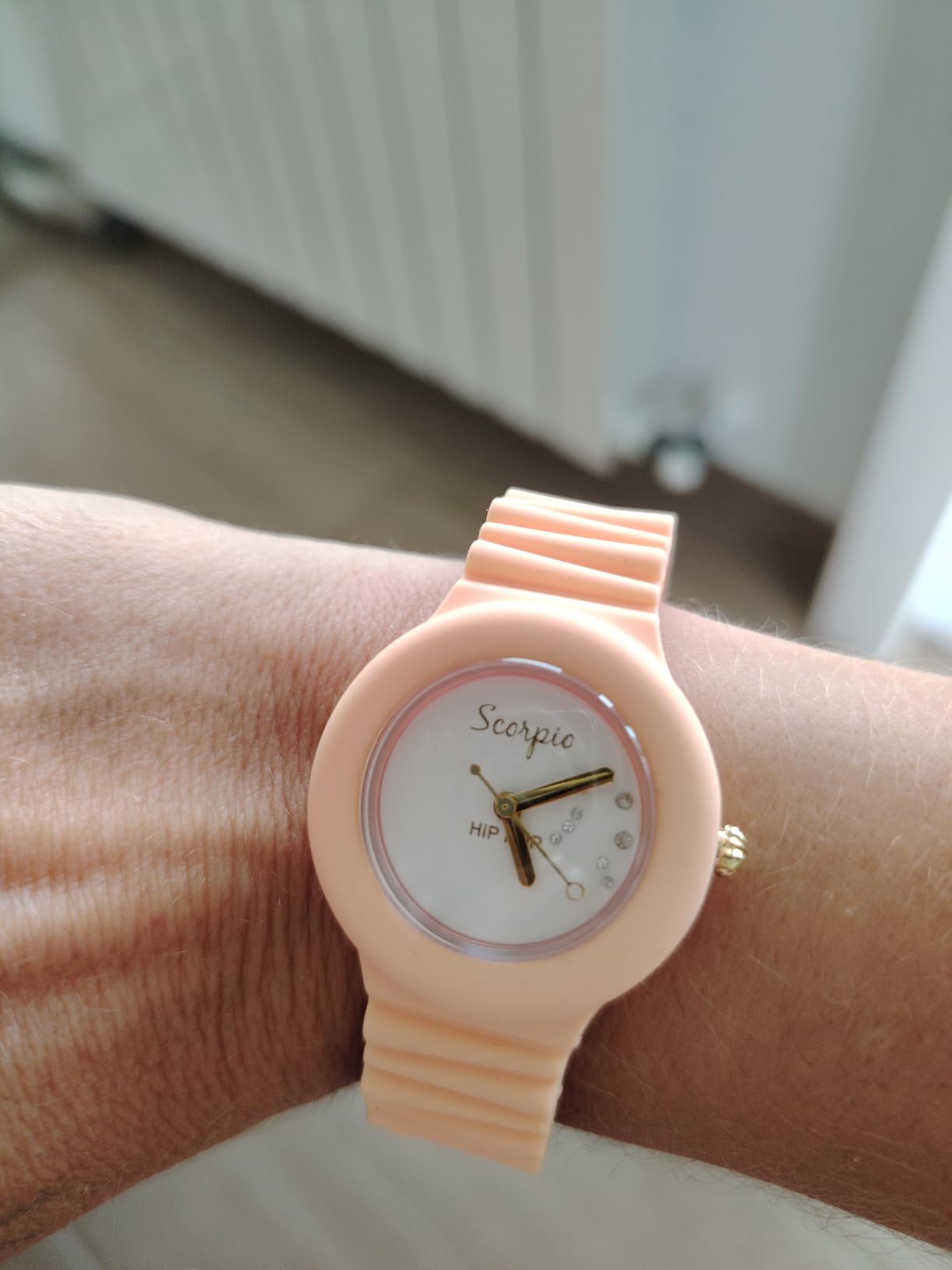 Hip Hop Starlights orologio donna Bilancia rosa cristalli
