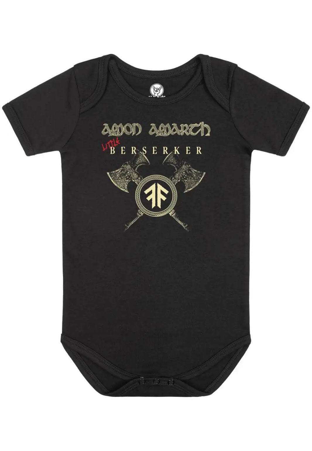 Amon Amarth Little Berserker body neonato nero 68/74
