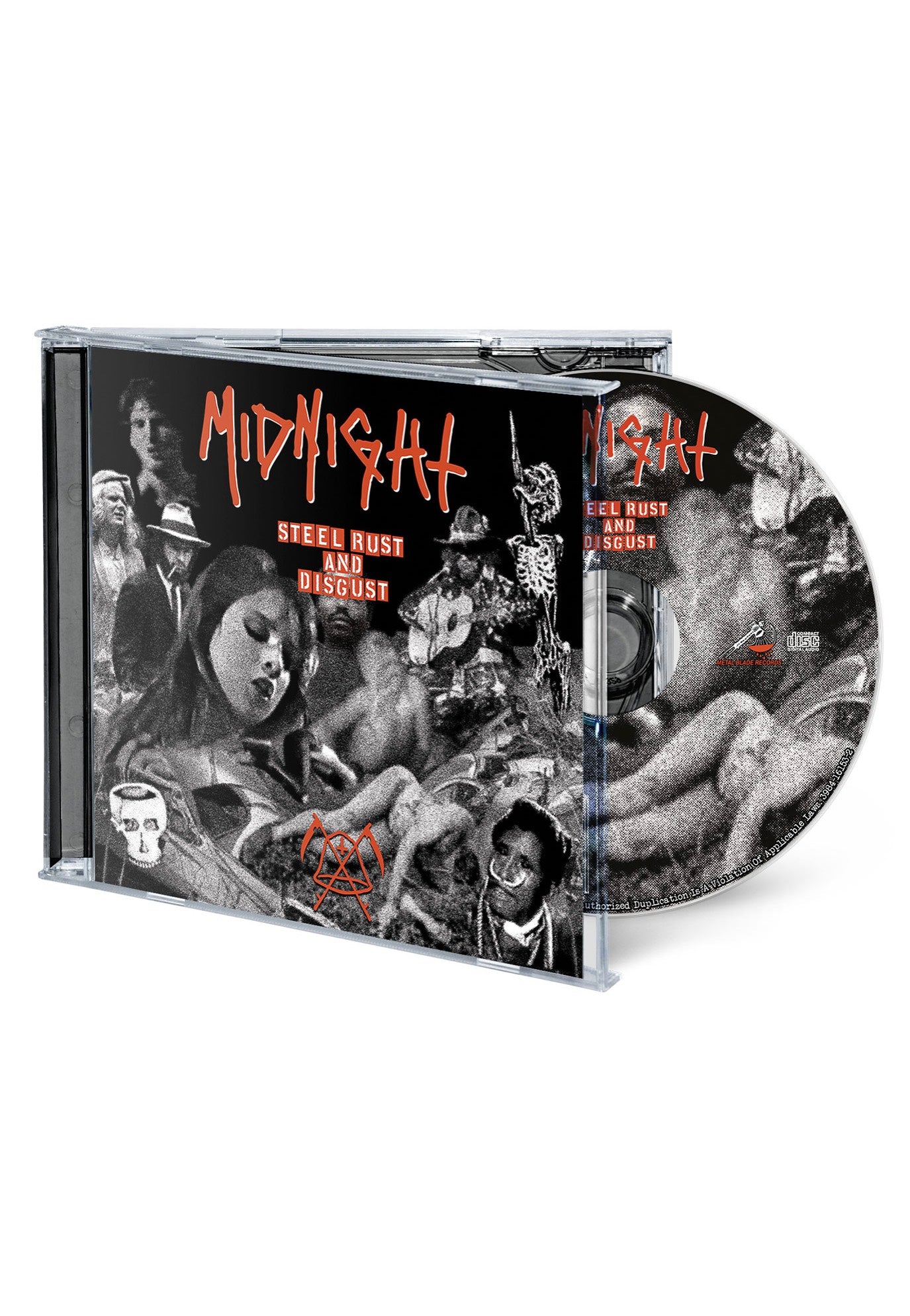 Midnight Steel Rust And Disgust CD Black Metal