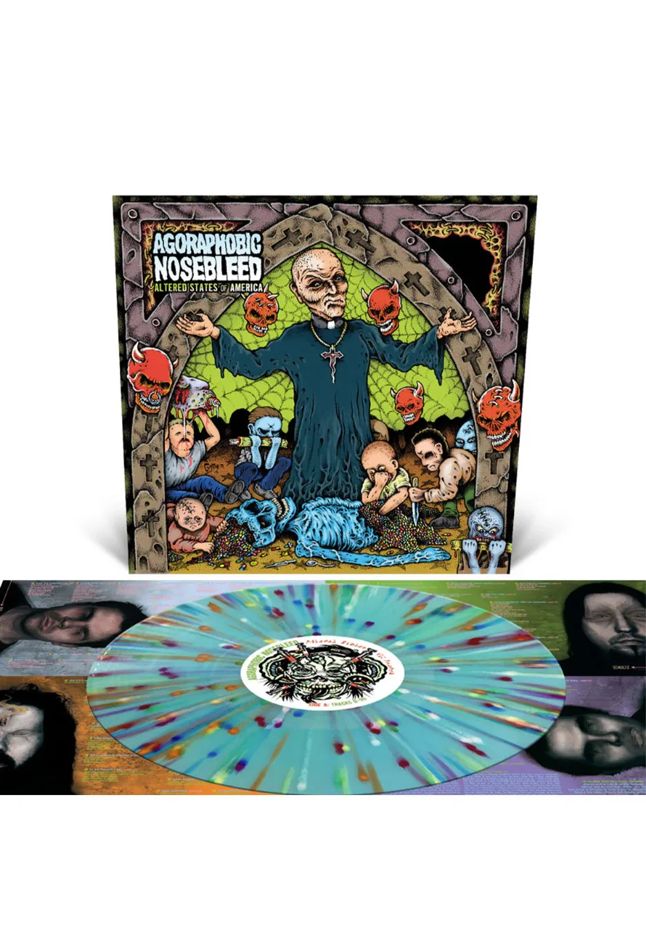 Agoraphobic Nosebleed Altered States Vinile LP Splatter