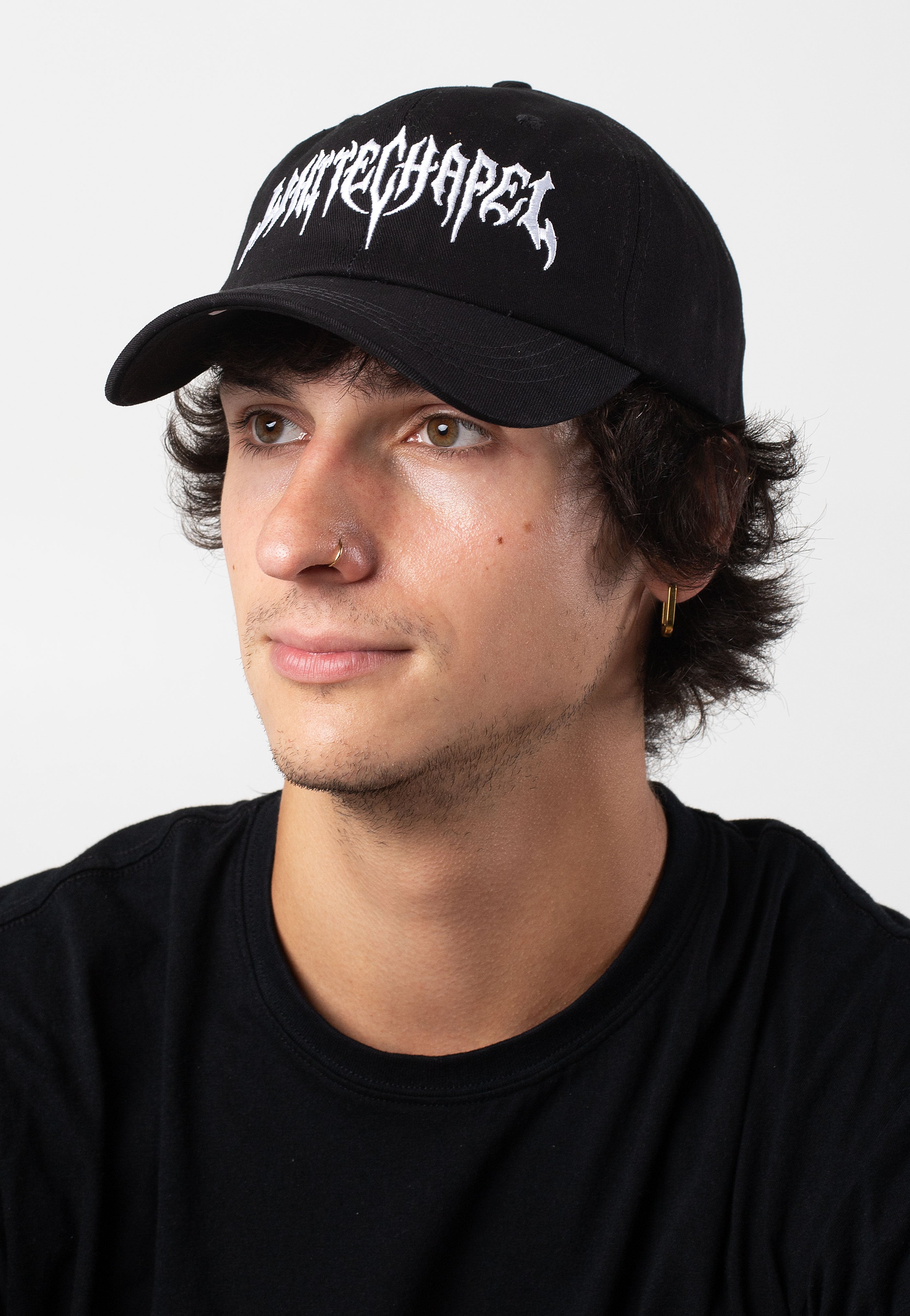 Whitechapel Riddick Logo cap snapback nero cotone
