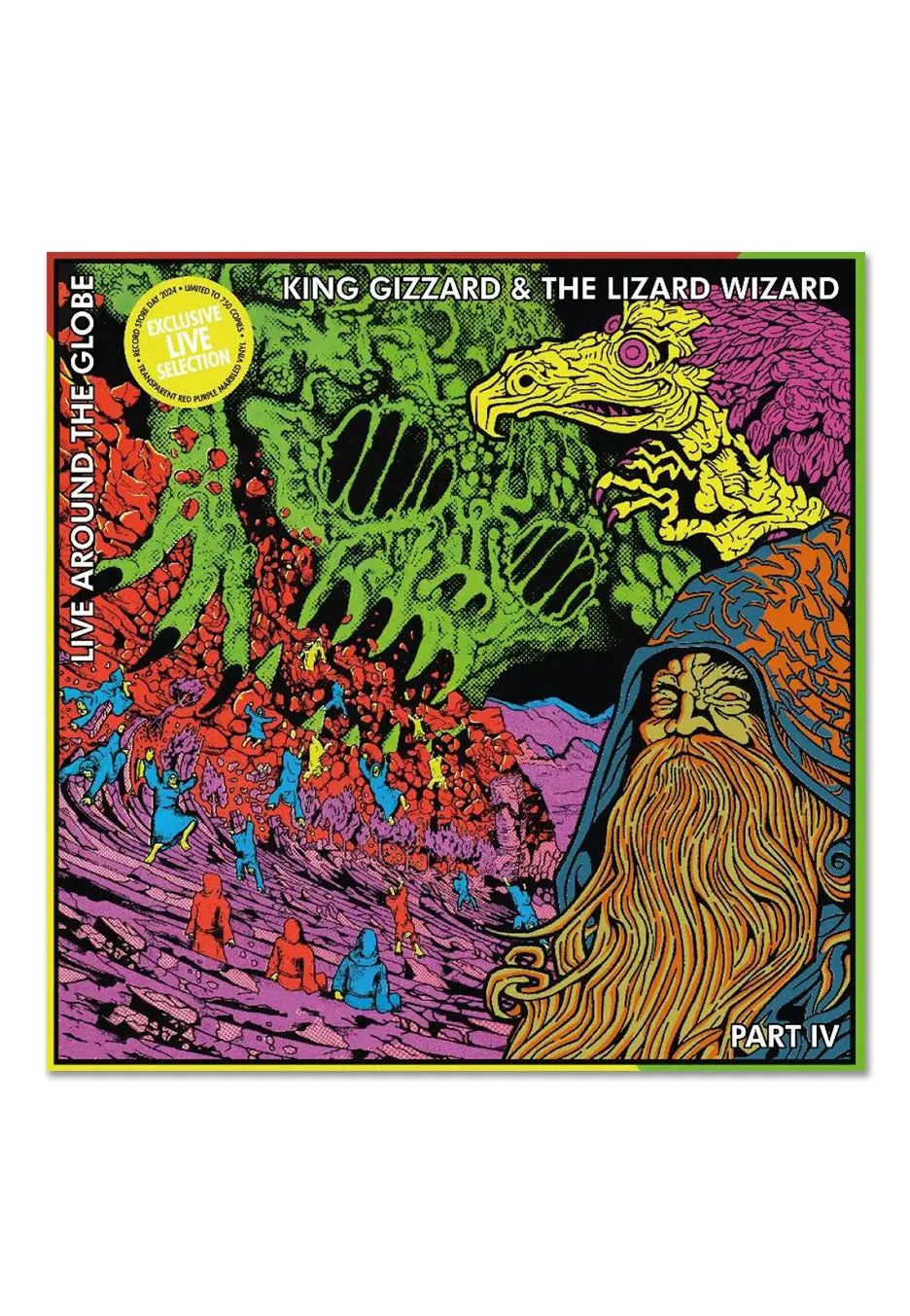 King Gizzard Live Around The Globe Part IV vinile LP rosso viola