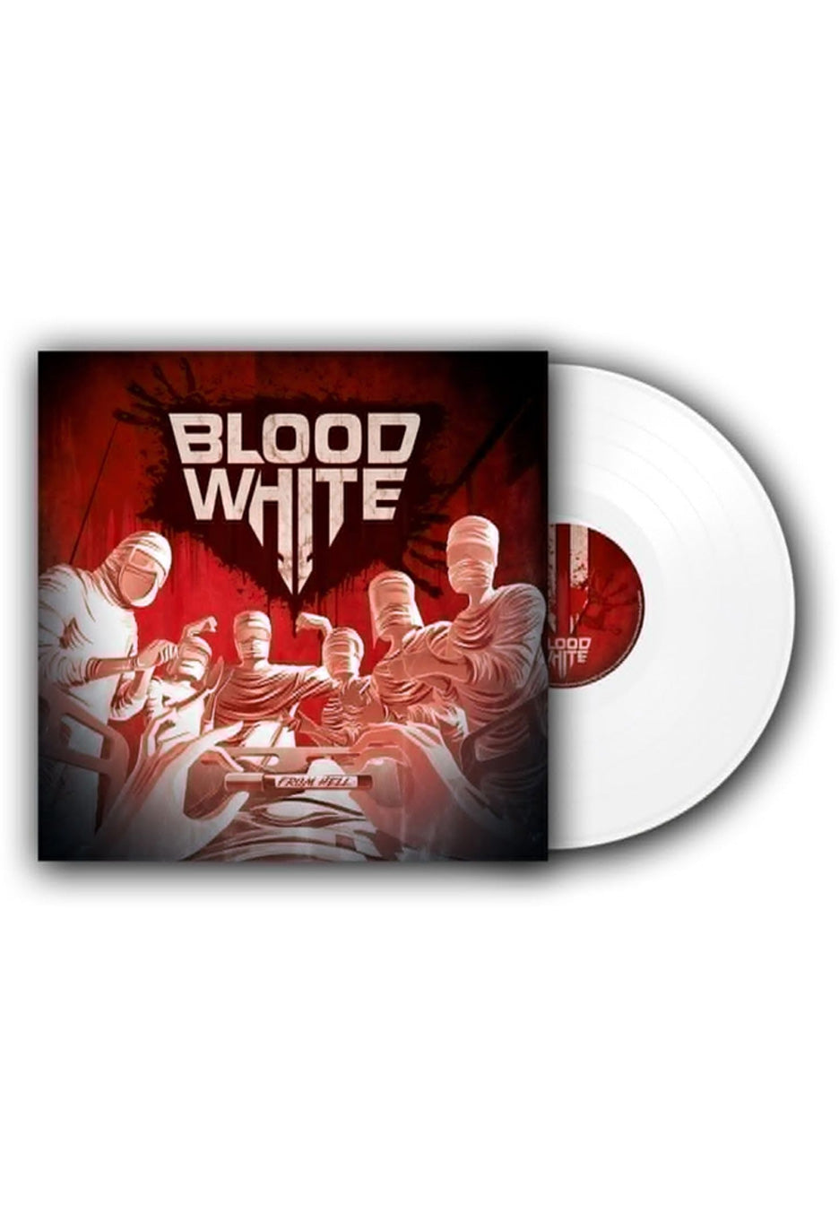 Blood White From Hell vinile LP bianco limitato