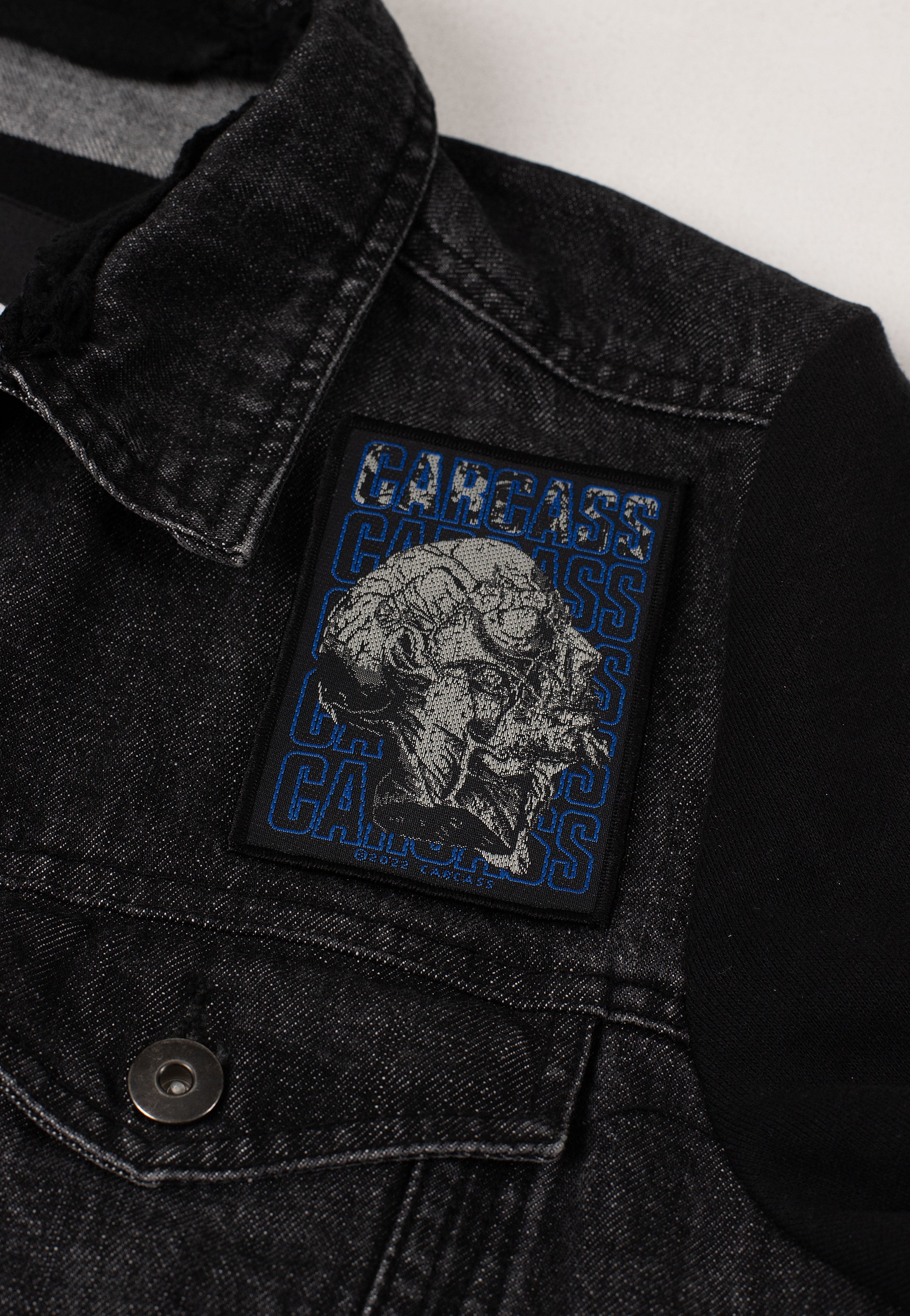 Carcass Necro Head Patch Toppa Nera Death Metal