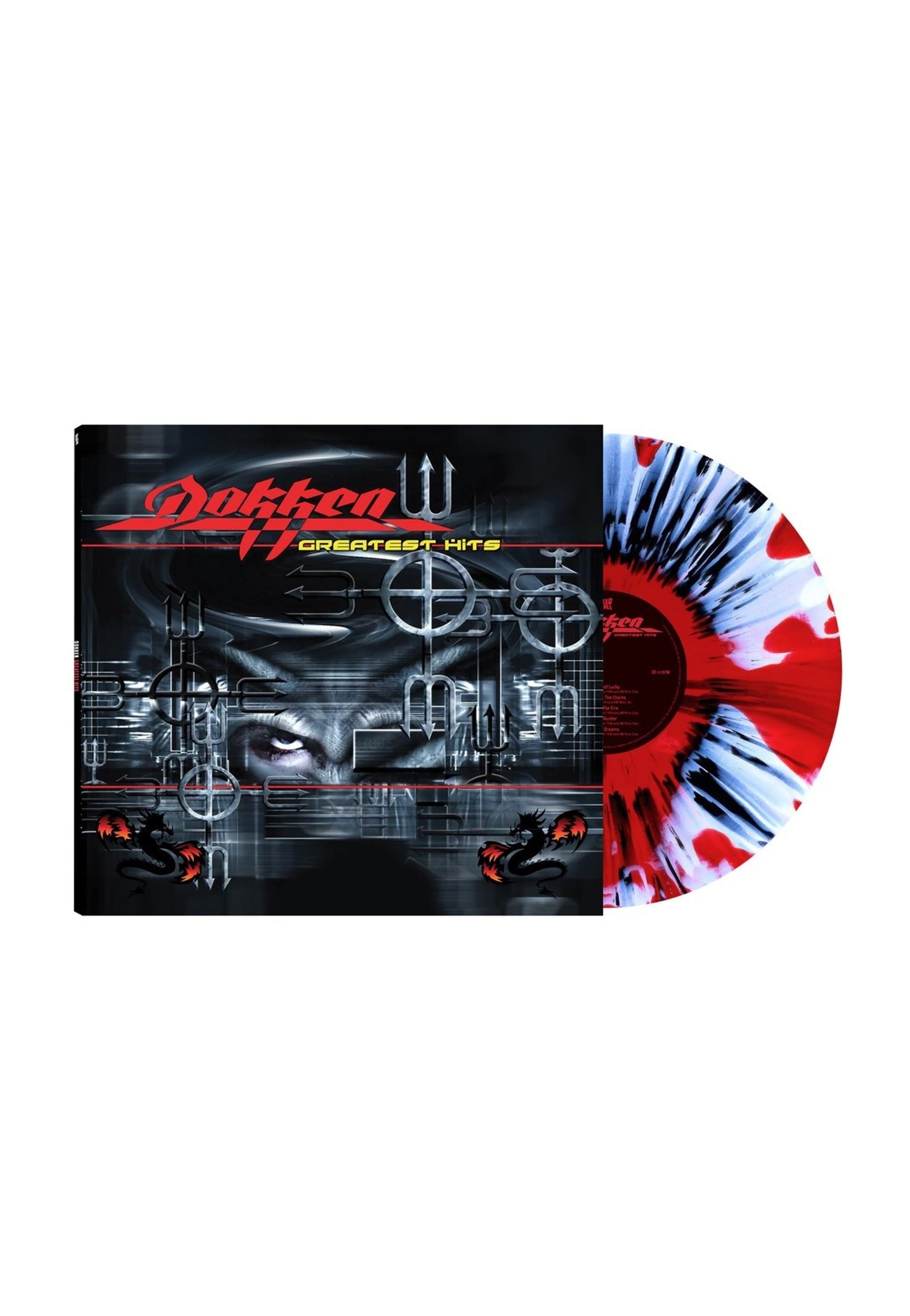 Dokken Greatest Hits vinile LP splatter rosso limitato