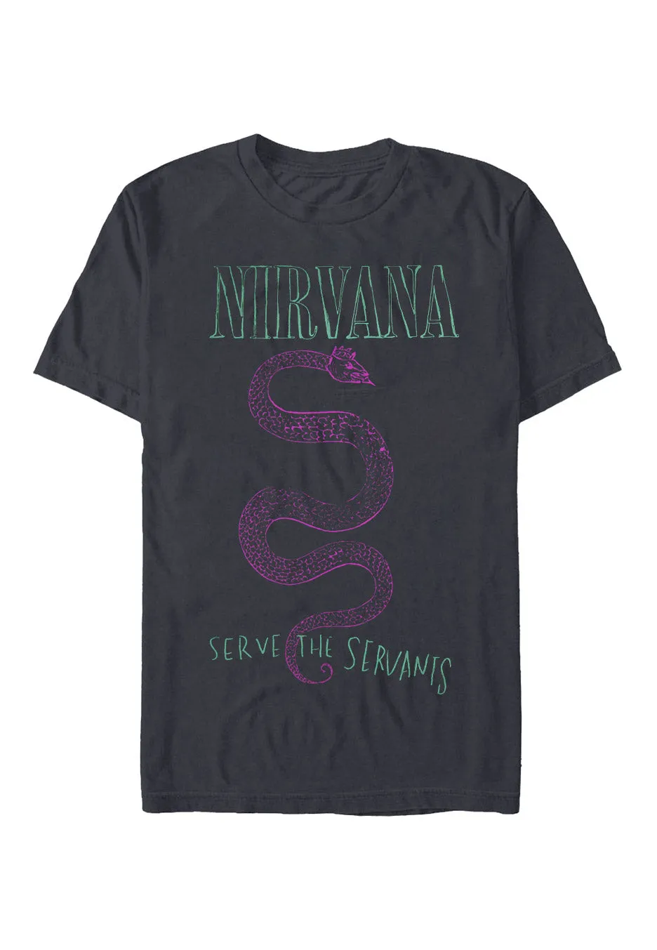 Nirvana Serve The Serpense T-Shirt grigia charcoal