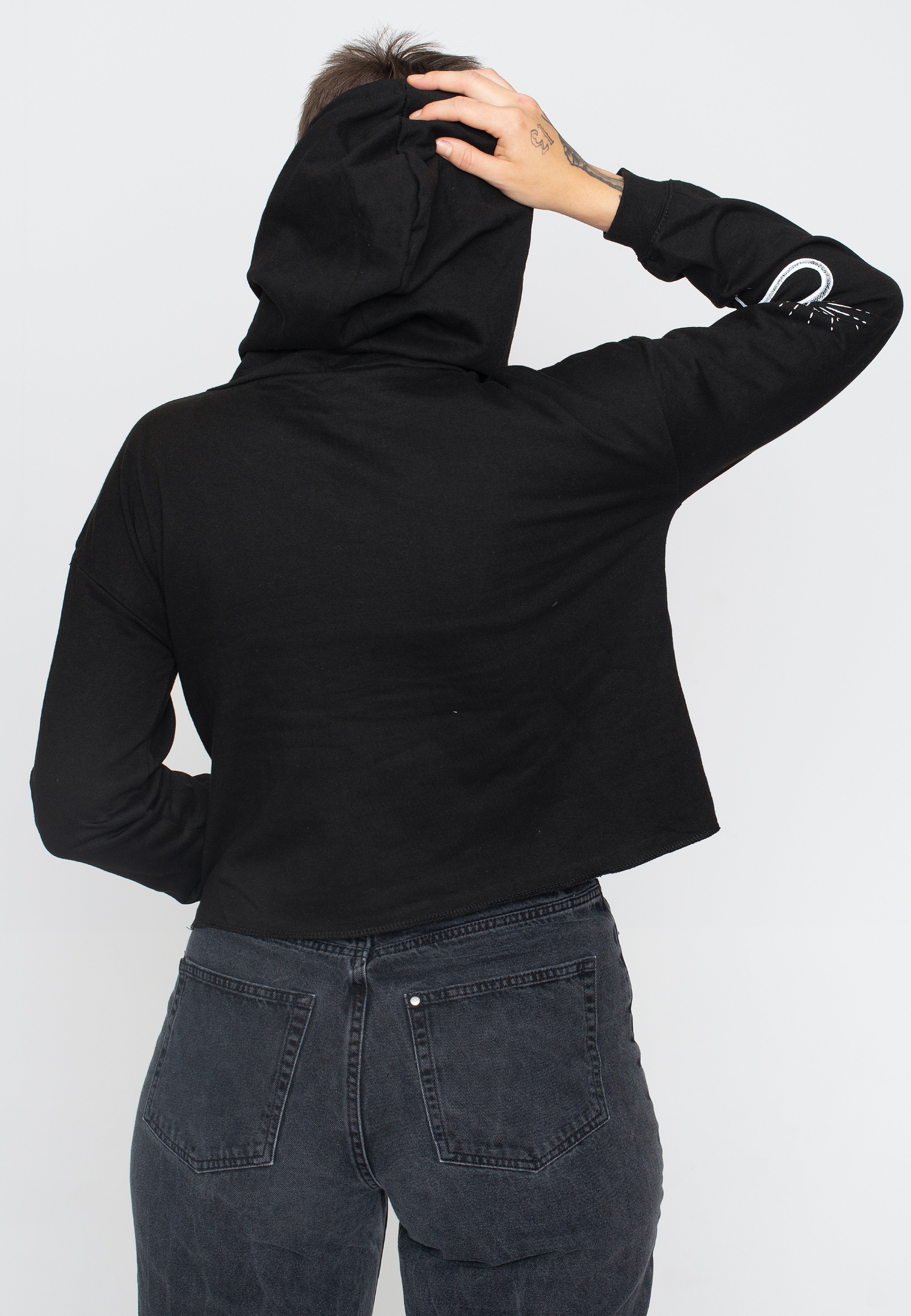 Dark Moon Doomed felpa hoodie nera taglia M gothic
