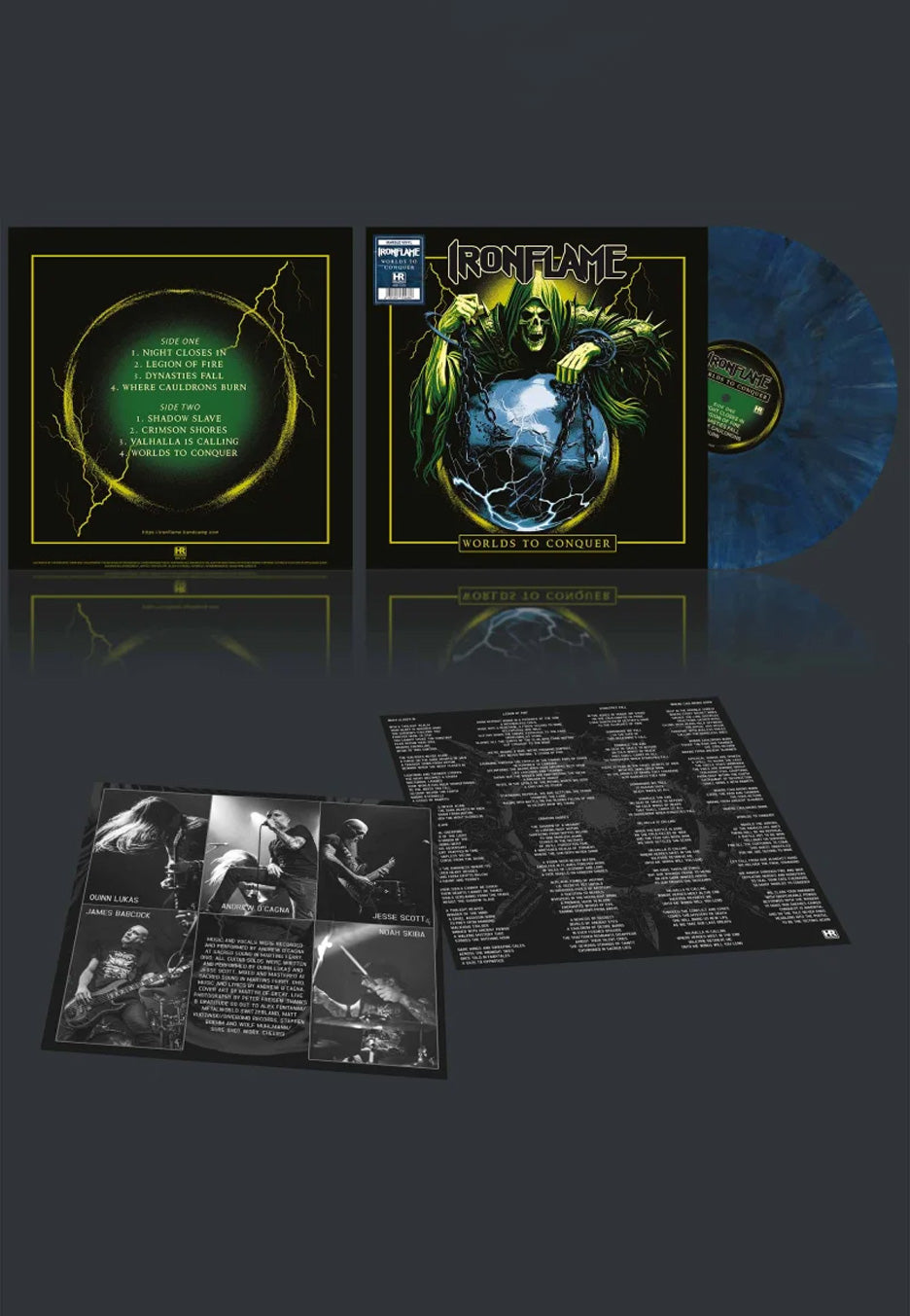 Ironflame Worlds To Conquer vinile LP marbled limitato
