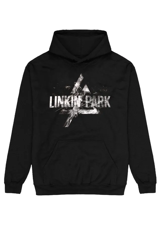 Linkin Park Smoke Logo felpa hoodie nera