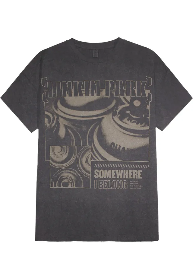 Linkin Park Somewhere I Belong T-Shirt Grigia Vintage