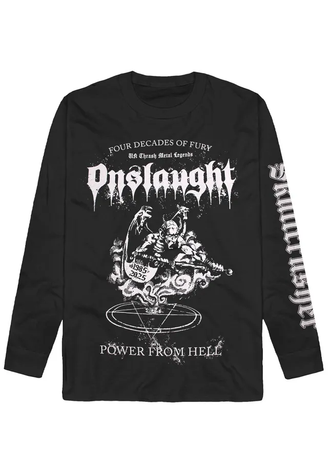 Onslaught Power From Hell longsleeve nero taglia L