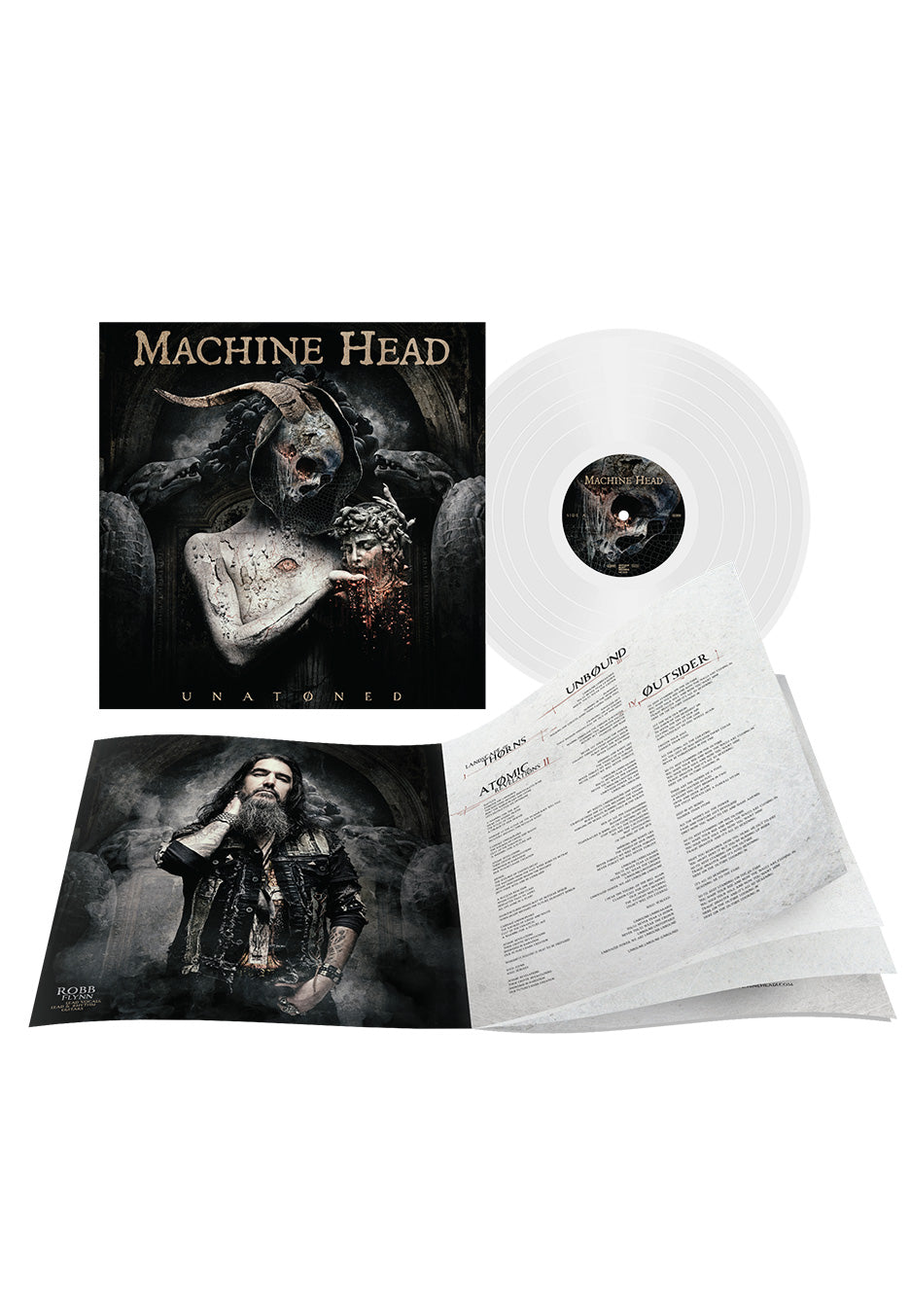Machine Head Unatoned vinile LP clear con booklet