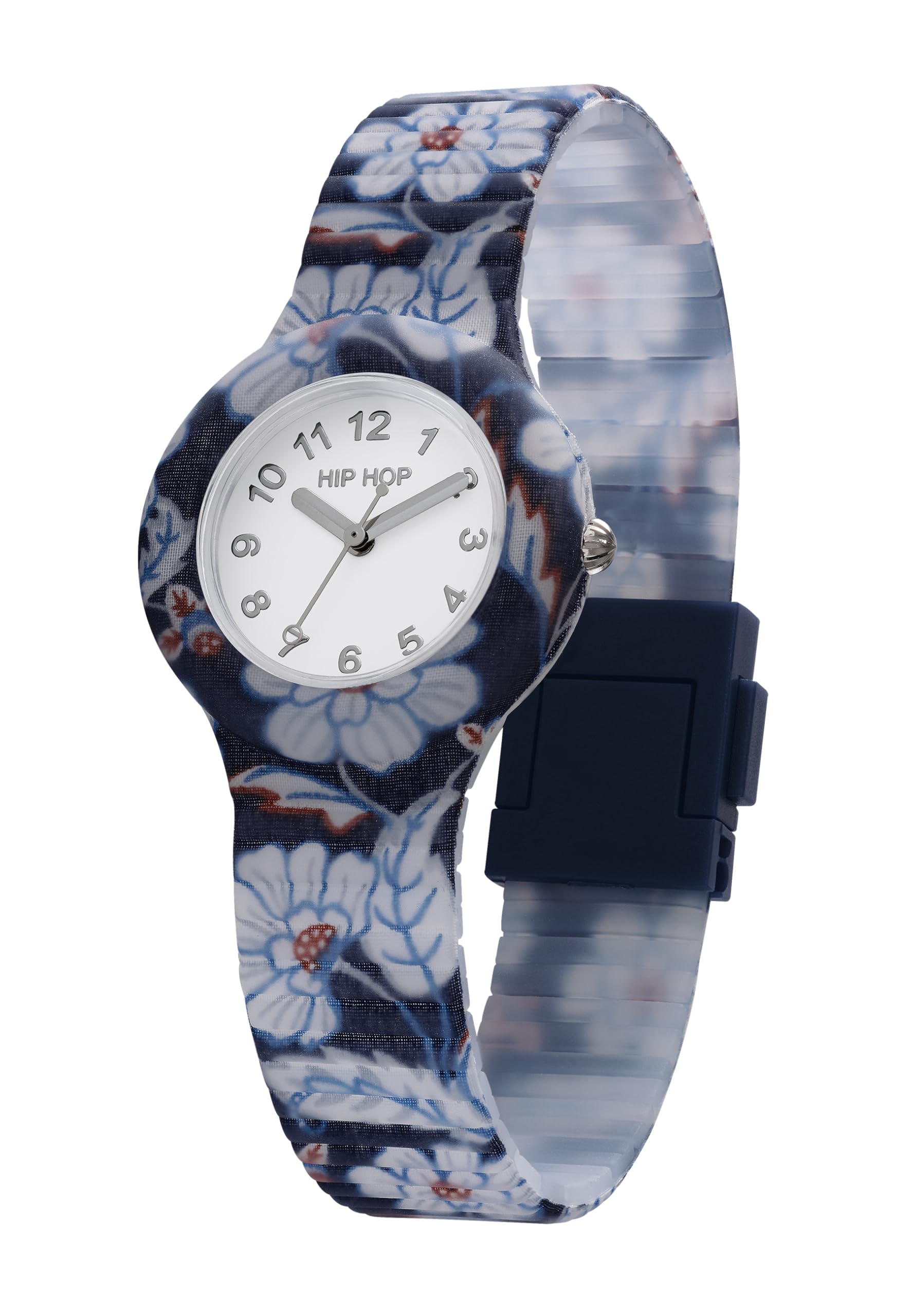 Hip Hop Winter Blossom orologio donna fiori silicone impermeabile