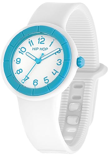 Hip Hop Hero.Dot Neon Blue orologio donna silicone 34 mm quarzo