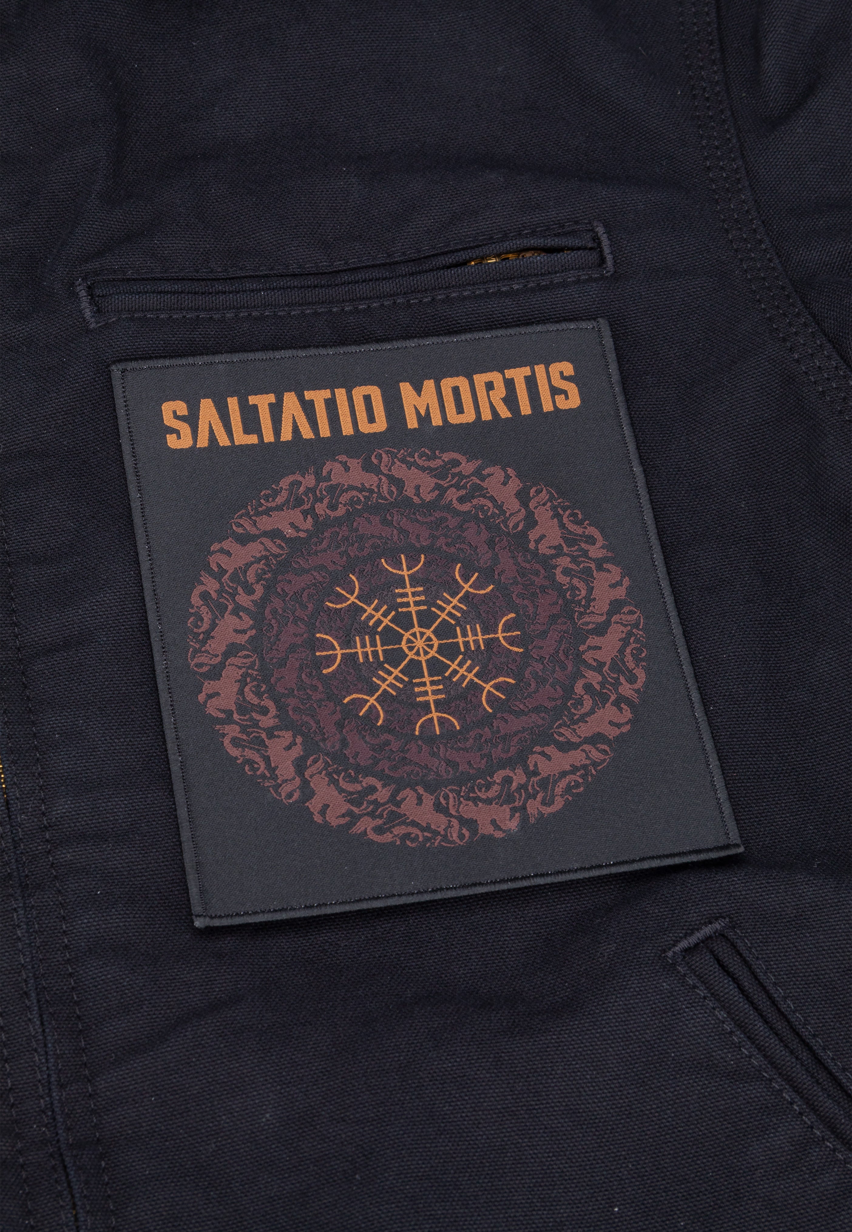 Saltatio Mortis Circle patch nera in poliestere