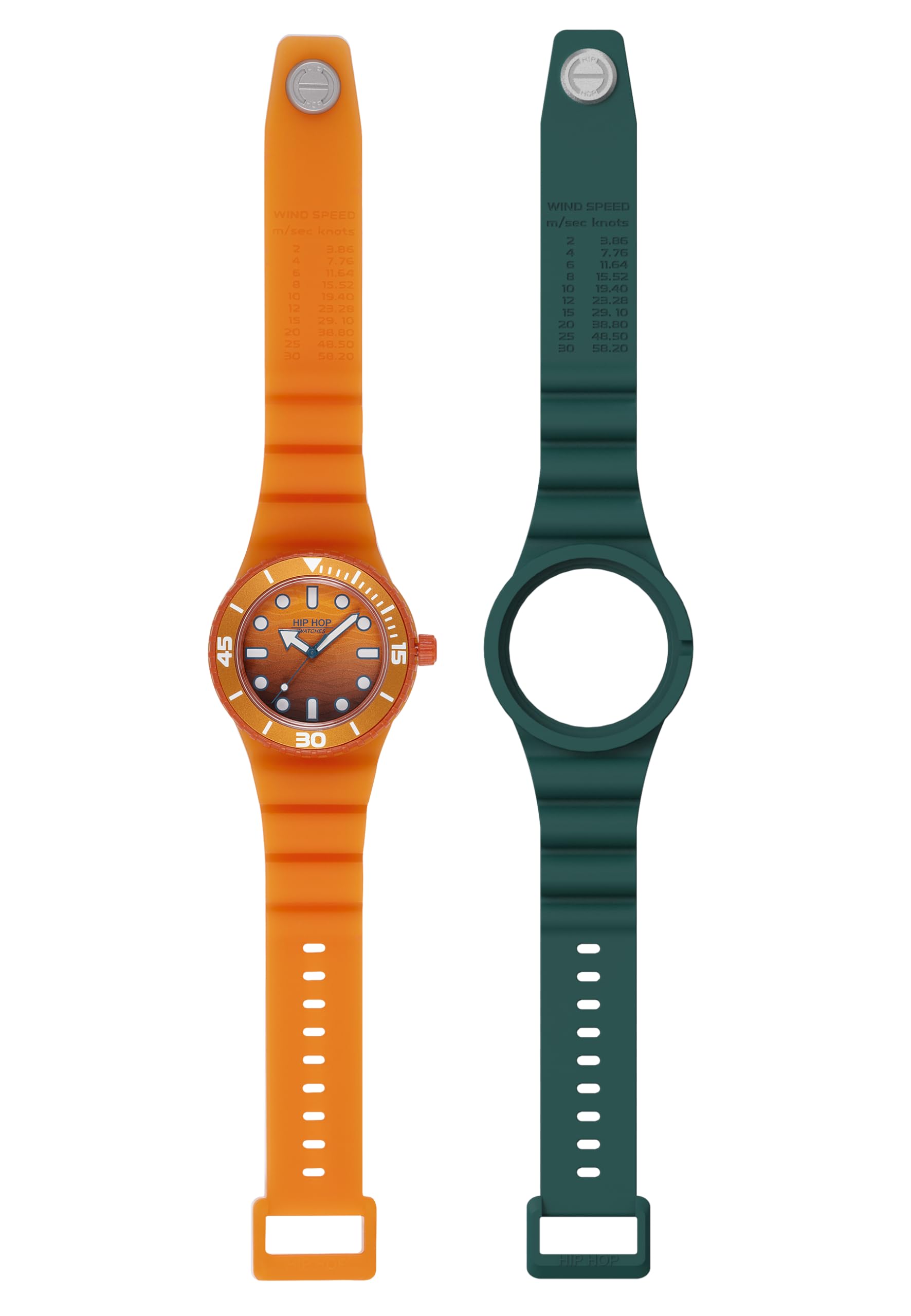 Hip Hop Master Orologio Uomo Giallo 41 mm Silicone