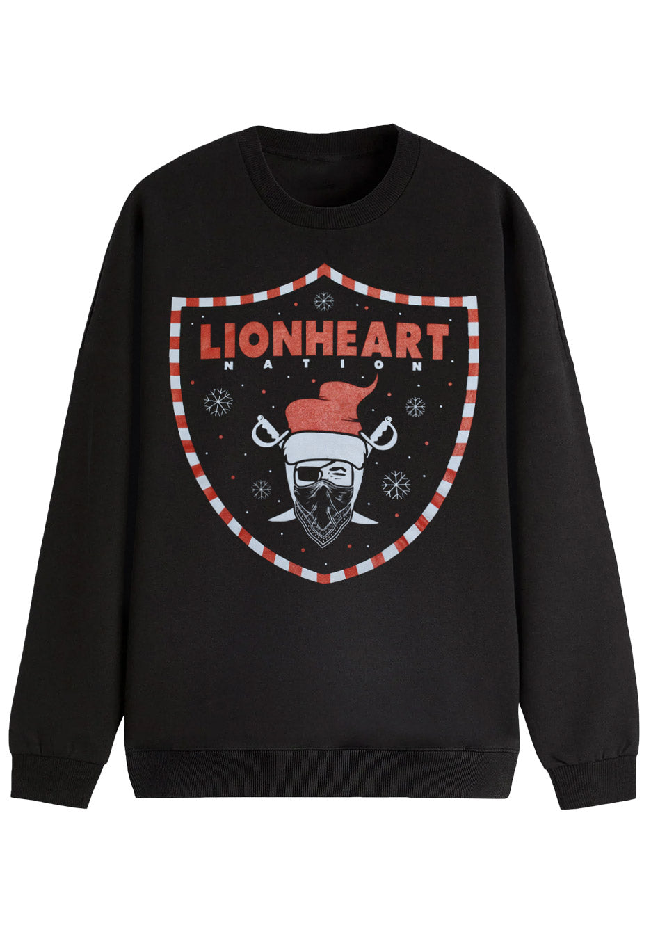 Lionheart Pom Down XMas felpa nera uomo taglie S-3XL