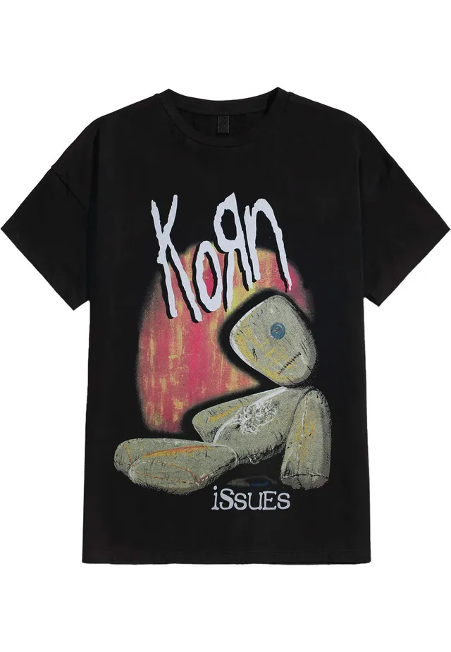 Korn Issues T-Shirt Nera Manica Corta Nu Metal
