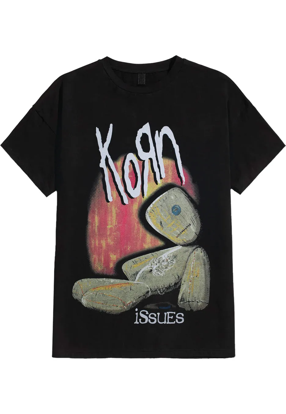 Korn Issues T-Shirt Nera Manica Corta Nu Metal