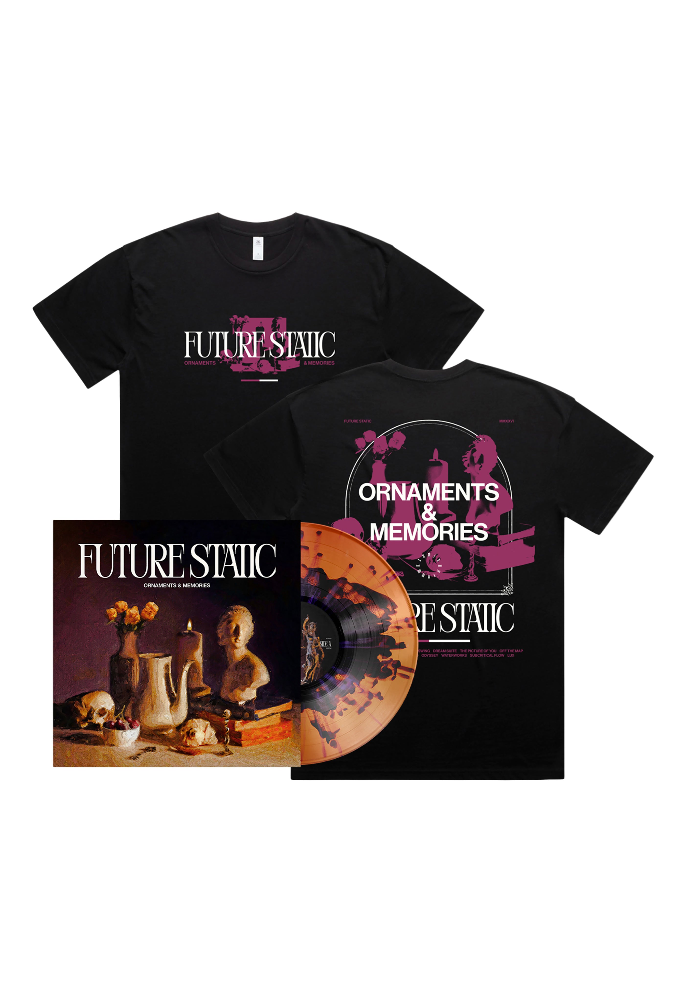 Future Static Ornaments & Memories pack vinile + T-shirt