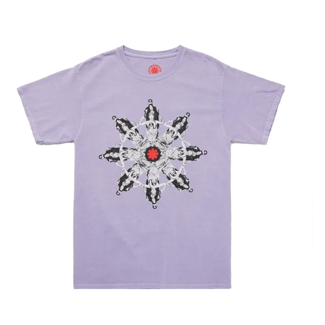Red Hot Chili Peppers Mandala Tee T-Shirt Lavanda Cotone