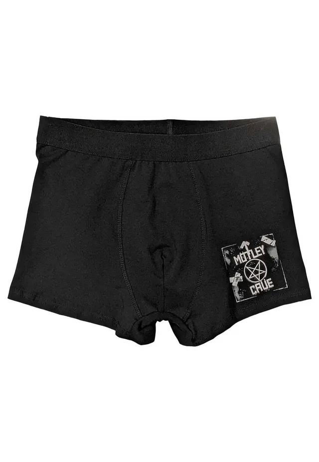 Mötley Crüe Roadcase boxer uomo nero jersey
