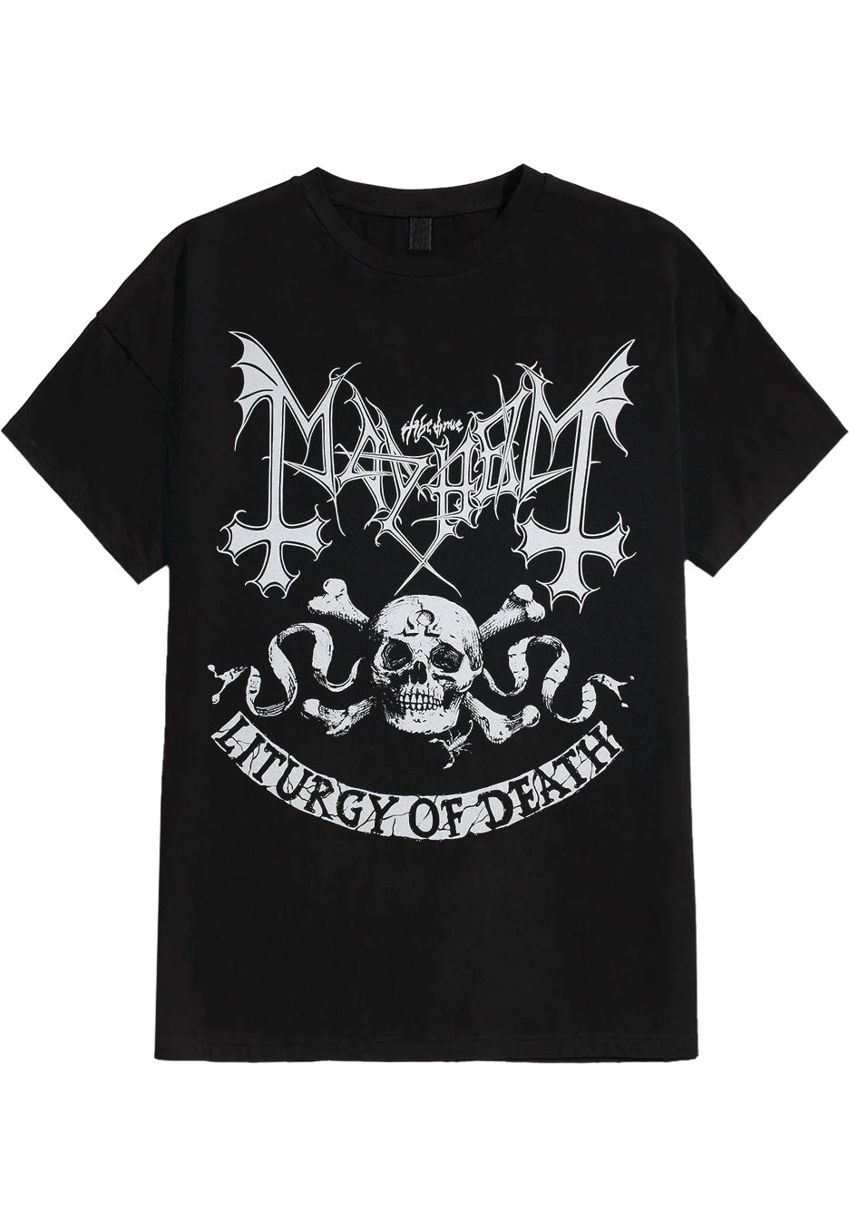 Mayhem Skull Omega maglietta t-shirt nera uomo