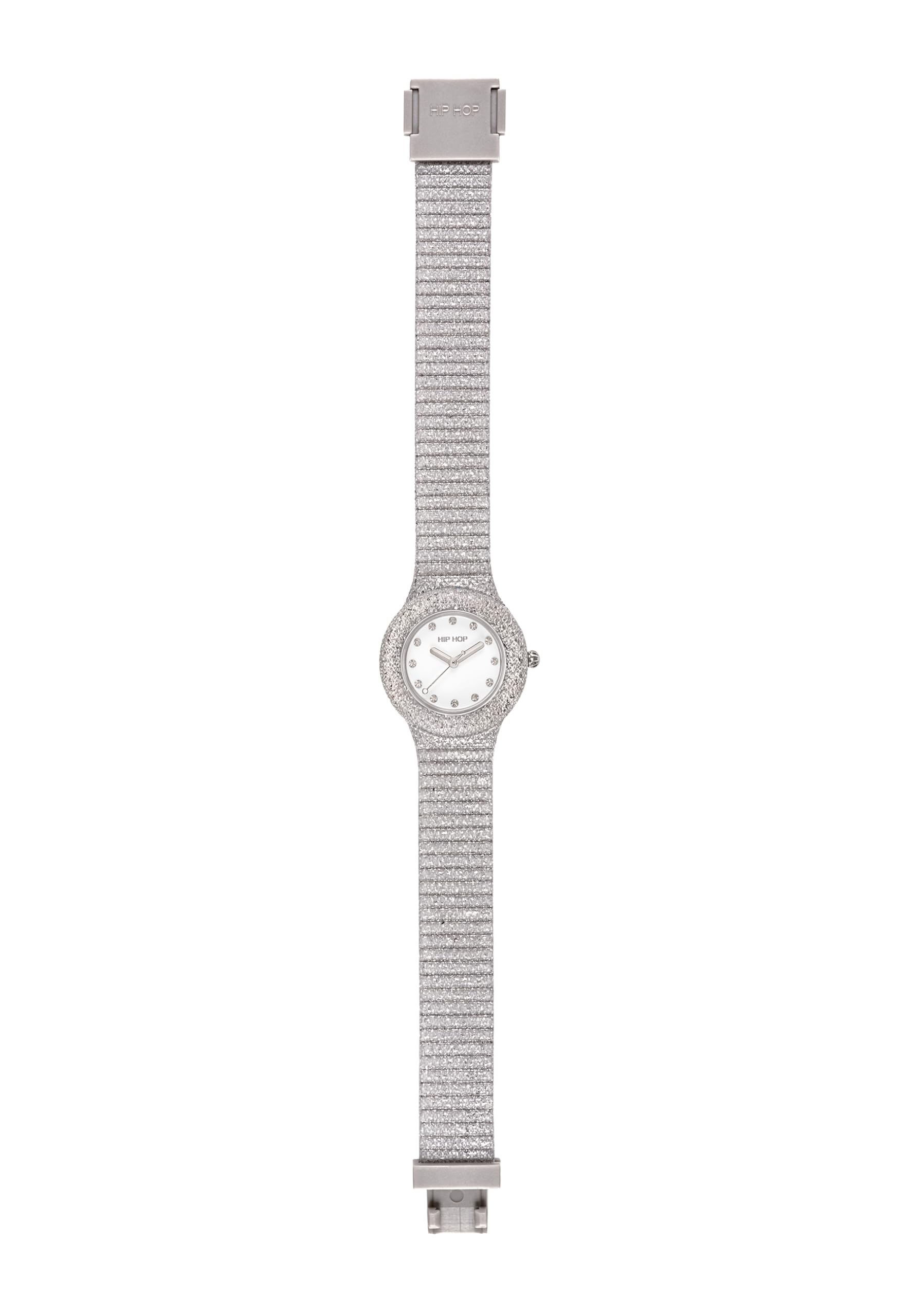 Hip Hop Shimmer Crush Orologio Donna Silicone Nero 32 mm
