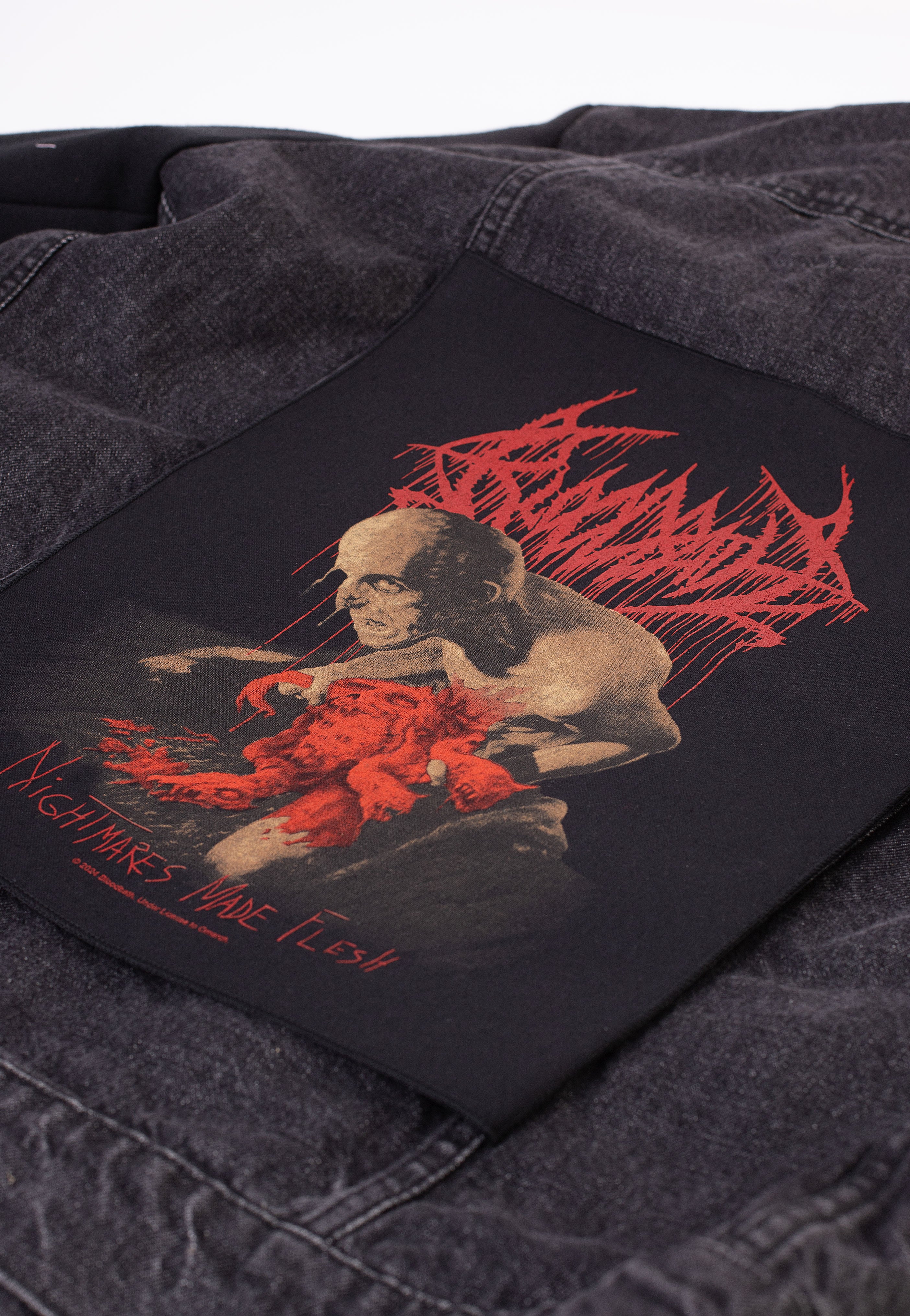 Bloodbath Nightmares Made Flesh backpatch toppa nera unica