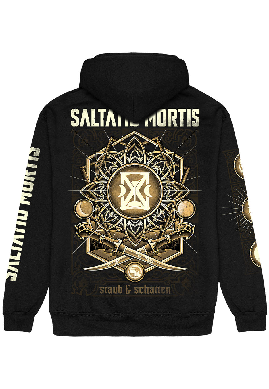 Saltatio Mortis Sanduhr Felpa Zip Nera Uomo