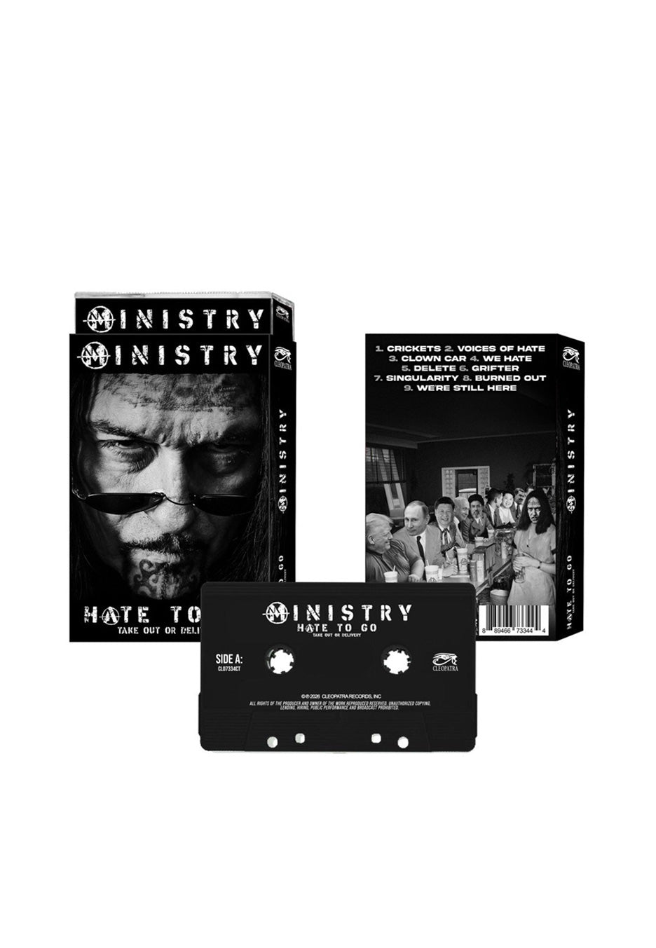 Ministry Hate To Go Musicassetta MC hard and heavy