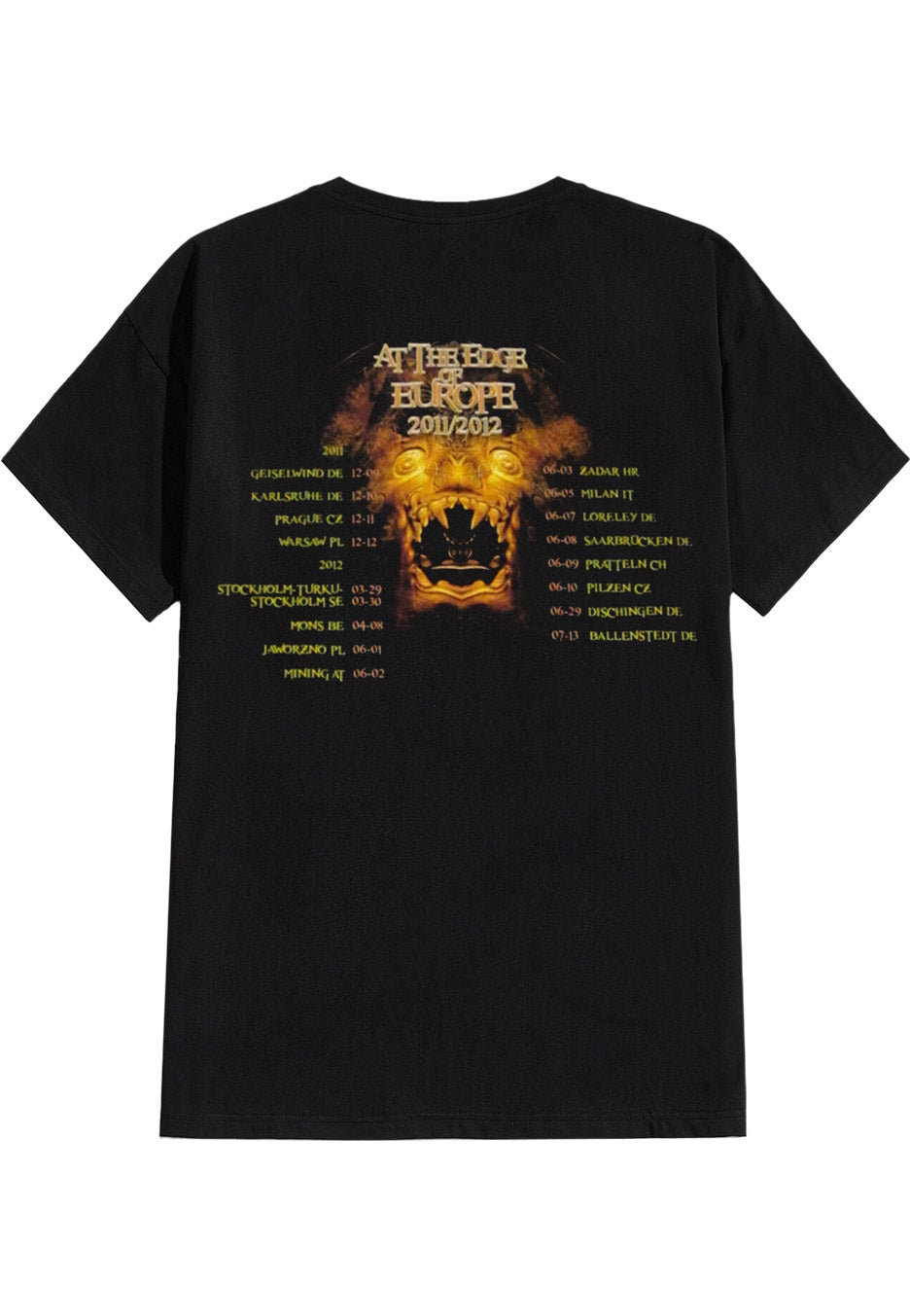 Blind Guardian Temple Tour 2011/2012 maglietta nera
