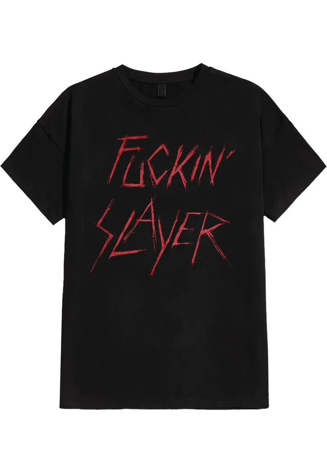 Slayer Fuckin Slayer maglietta nera uomo thrash metal