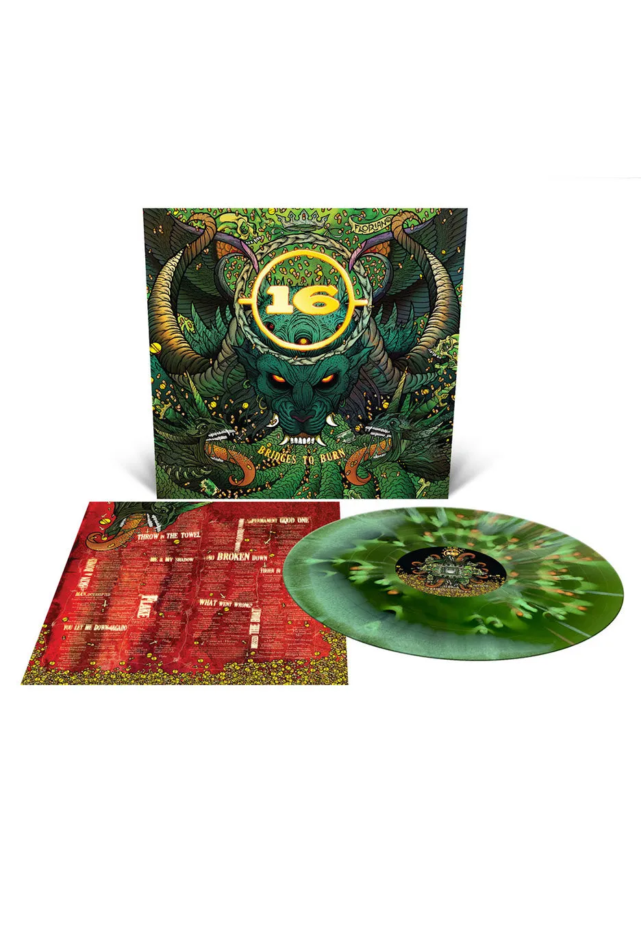 16 Bridges To Burn vinile LP splatter verde limitato