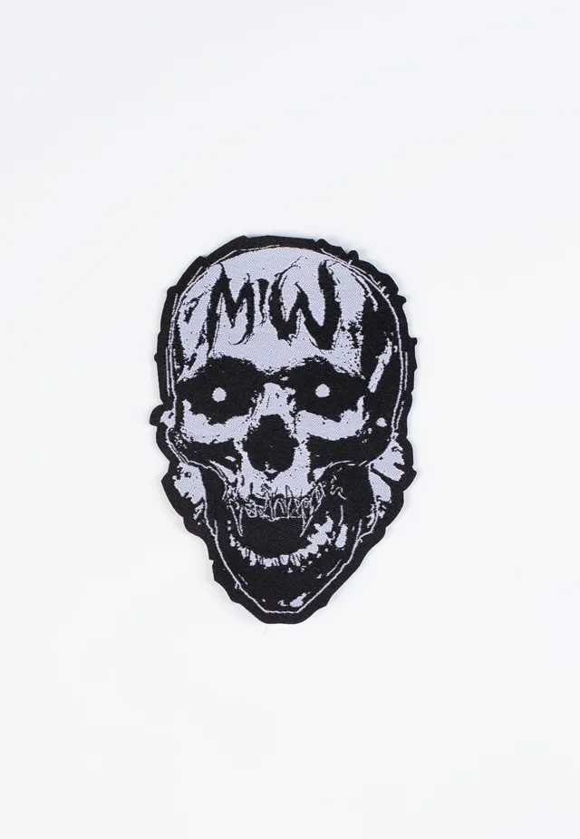 Motionless In White Screaming Skull Patch Nero