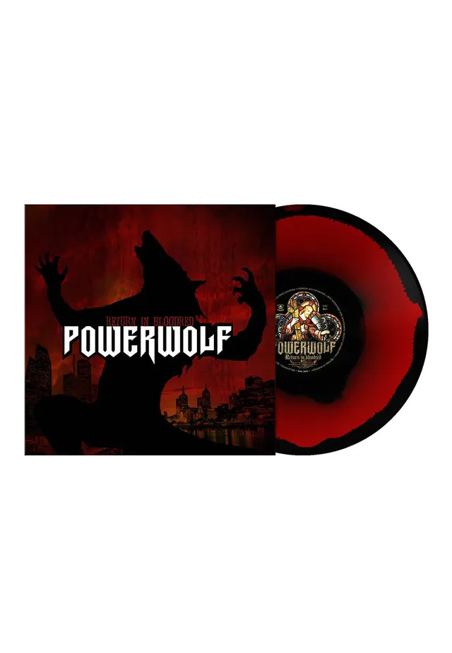 Powerwolf Return In Bloodred vinile LP rosso nero corona