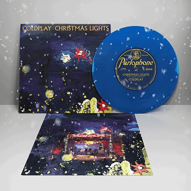 Coldplay Christmas Lights LP vinile blu 7 pollici