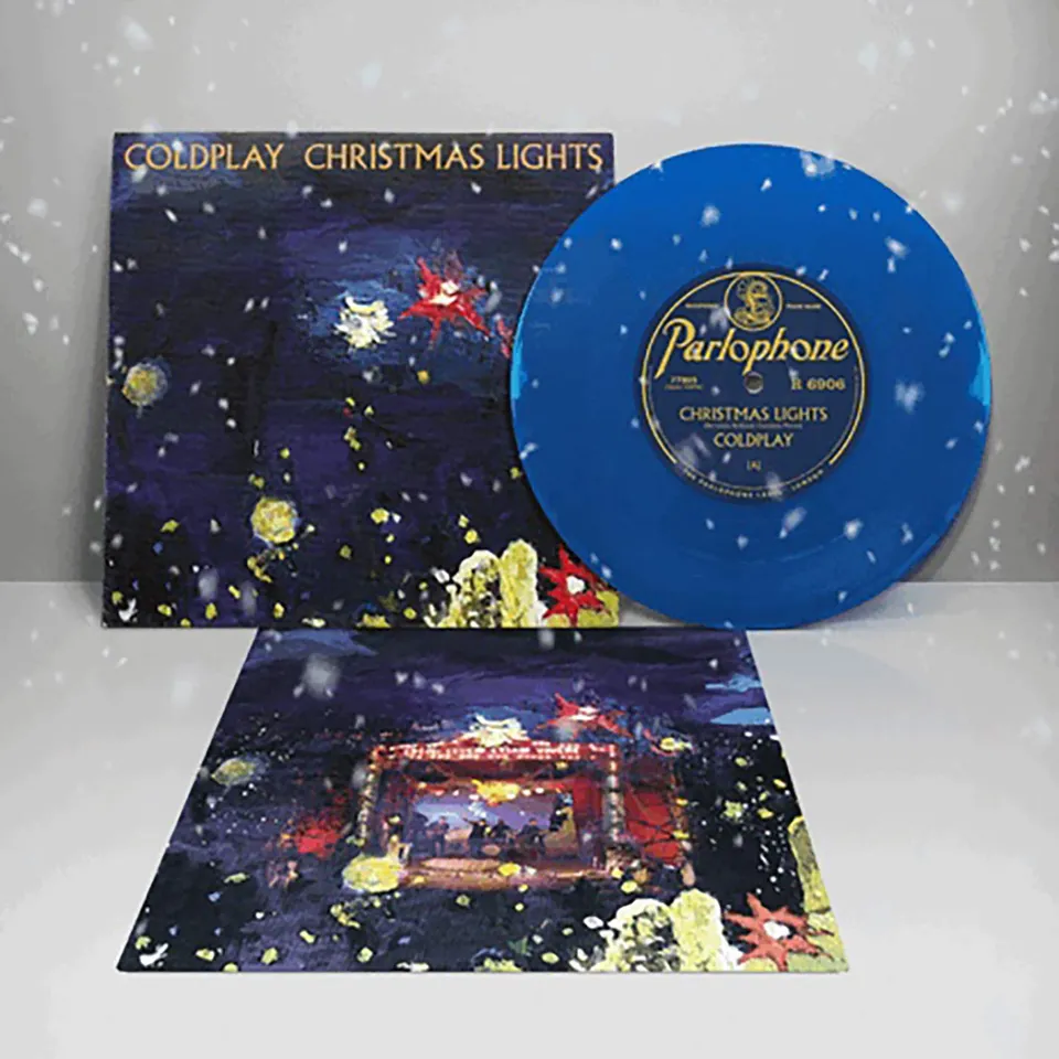 Coldplay Christmas Lights LP vinile blu 7 pollici