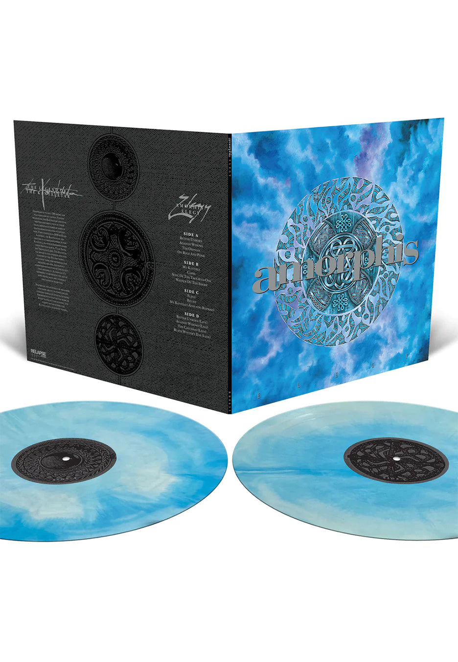 Amorphis Elegy Blue White Galaxy 2 vinili colorati melodic