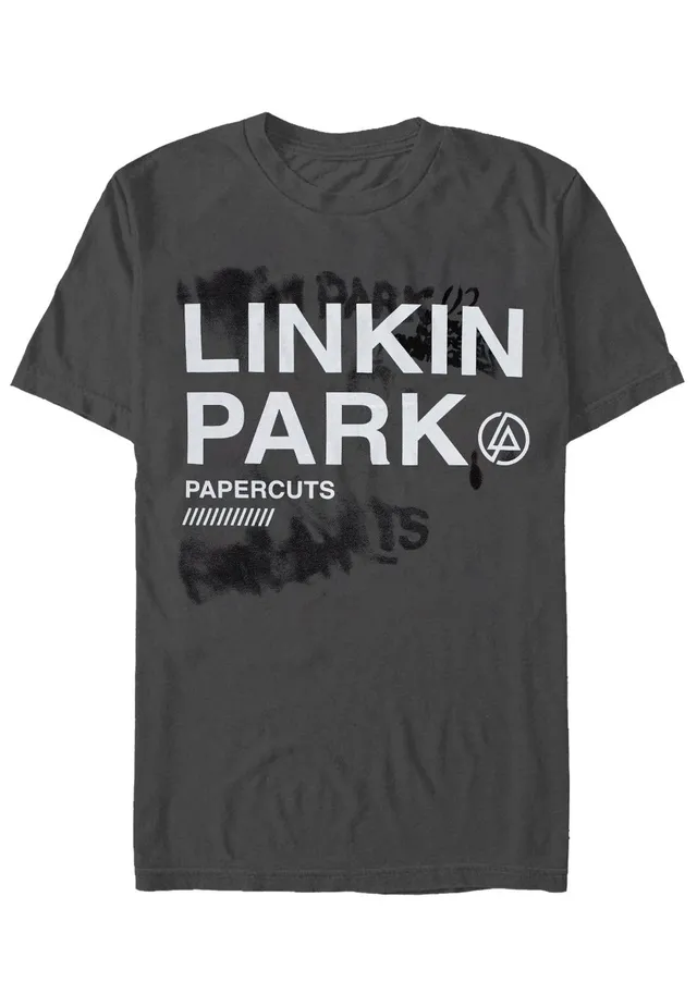 Linkin Park Papercuts Charcoal T-Shirt Grigia