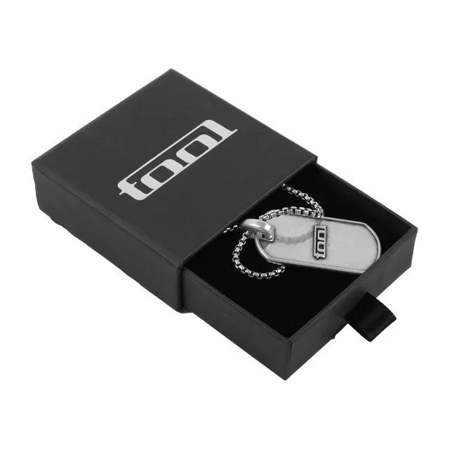 Tool 10,000 Days Logo Dog Tag Ciondolo Ottone con Catena